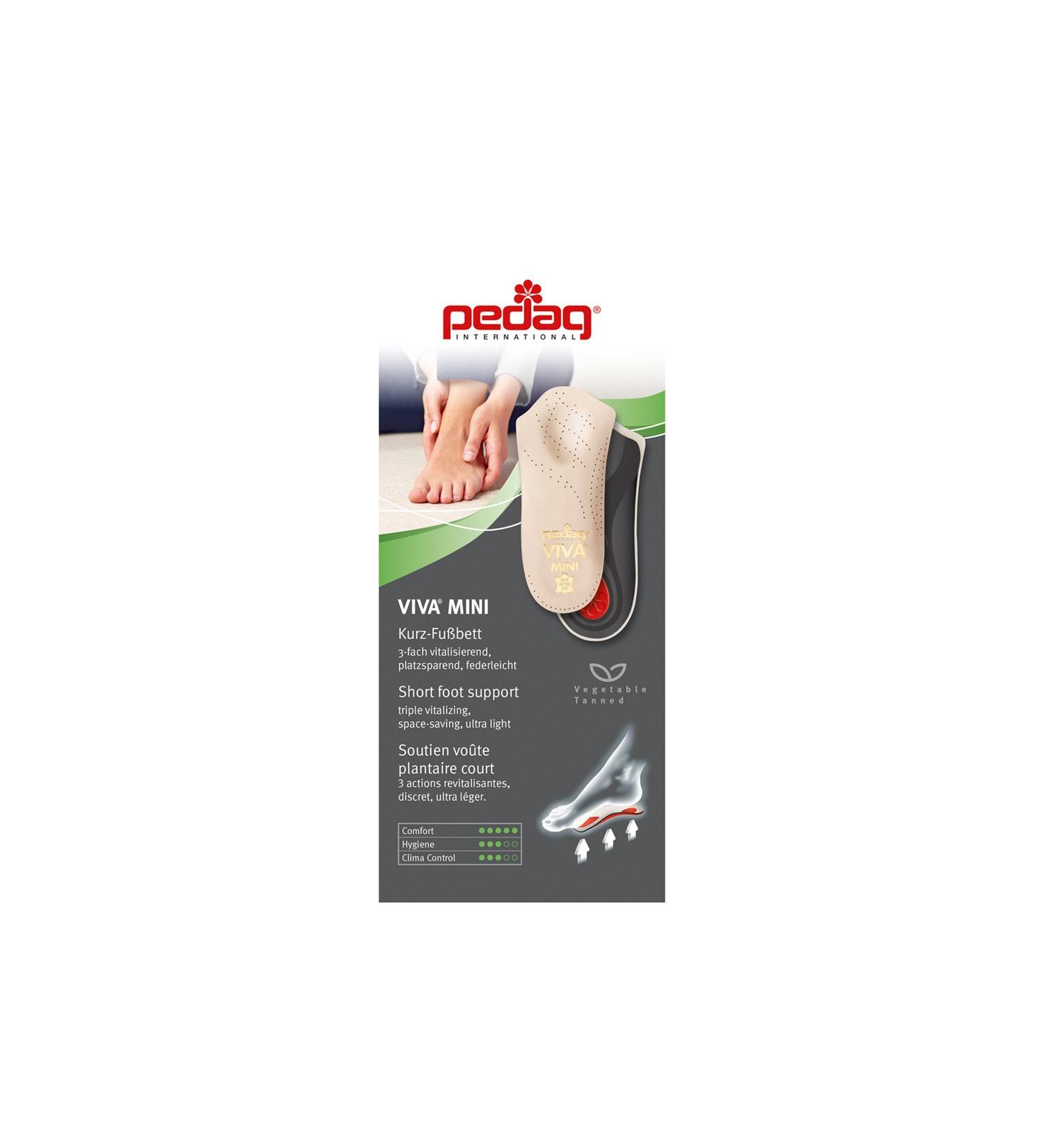 Pedag Viva Mini 3/4 Length Leather Orthotic Insole for Men - Comfort & Support - Size 12 - Tan - Buy Online on GoSupps.com