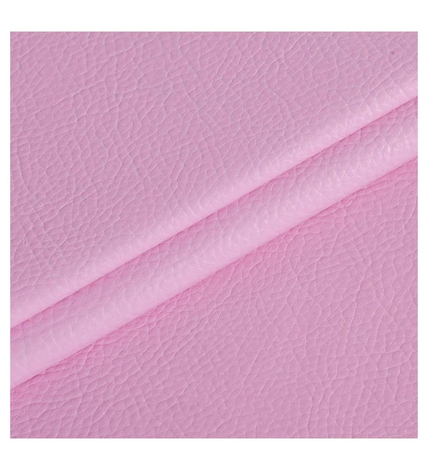 Premium Pink Faux Leather Fabric - Soft Vinyl Upholstery 1.38x4m | Litchi Leatherette for International Shipping - Buy Online on GoSupps.com