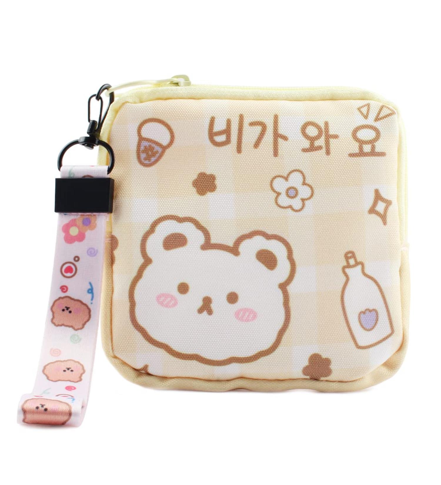 CWed Yellow Bear Tampon Storage Bag | Women's Menstruation Organizer & Hygiene Pouch | Perfect for Periods & Travel - Buy Online on GoSupps.com