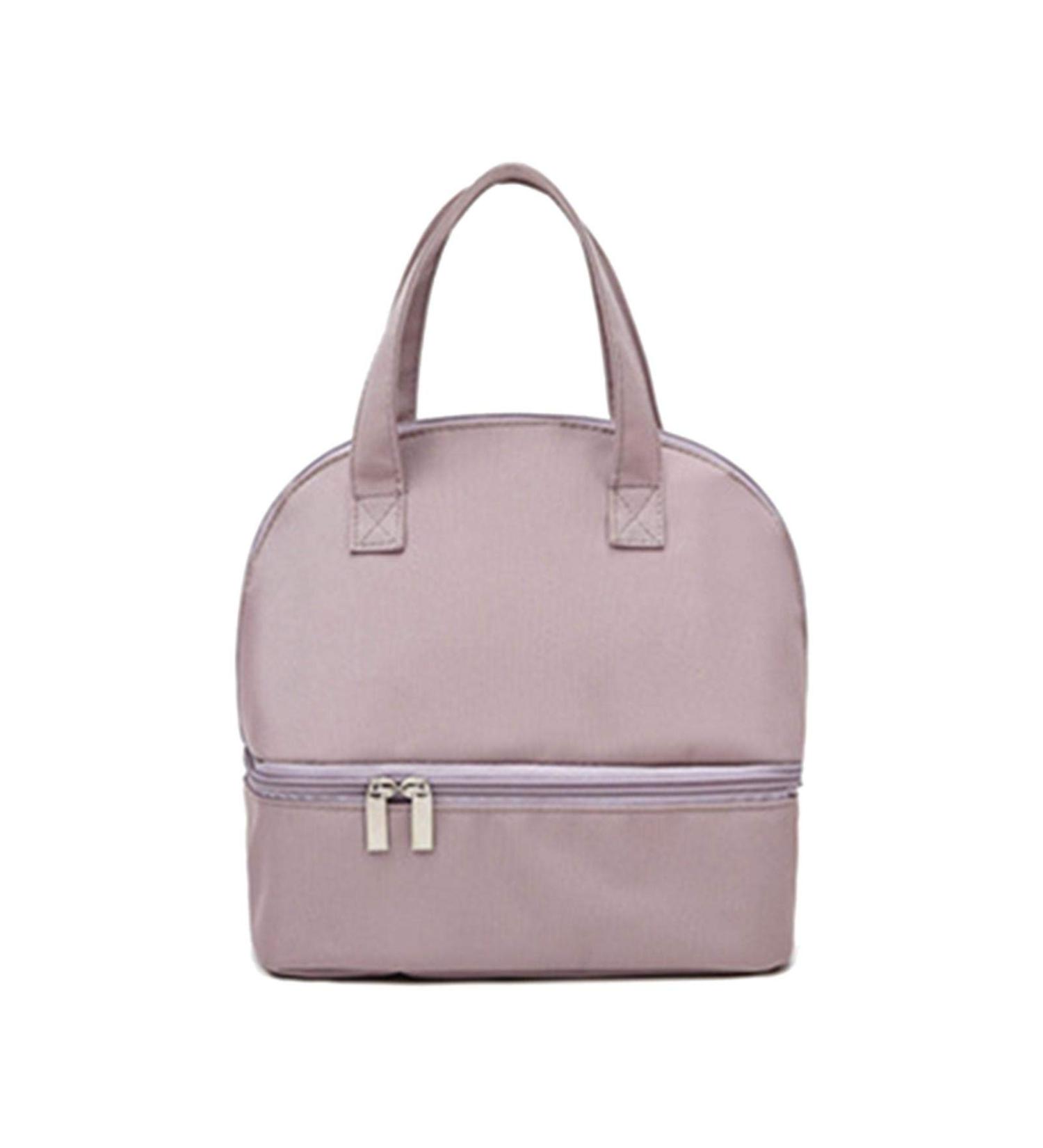 MOVKZACV Double Layer Insulated Baby Bottle Bag - Purple, Fits 3 Bottles, Multi-Function Breastmilk Cooler for Breast Milk and Bottle Set - Buy Online on GoSupps.com