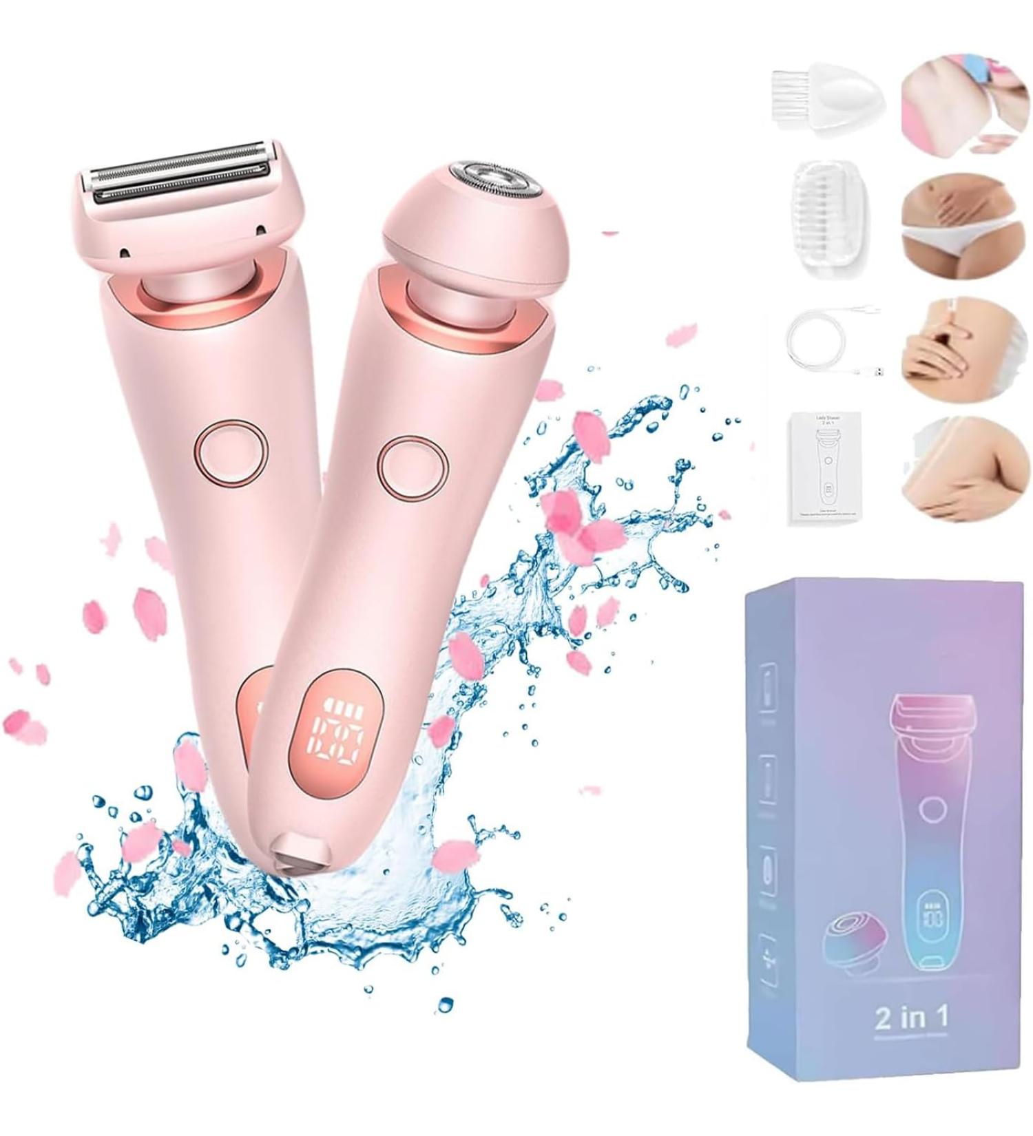 Duskofficial Razor Dusk Official Shaver Dusk Official Electric Razor Electric Waterproof Shaver for Women Womens Shaver for Legs Portable Rechargeable Bikini Trimmer (Pink) - Buy Online on GoSupps.com