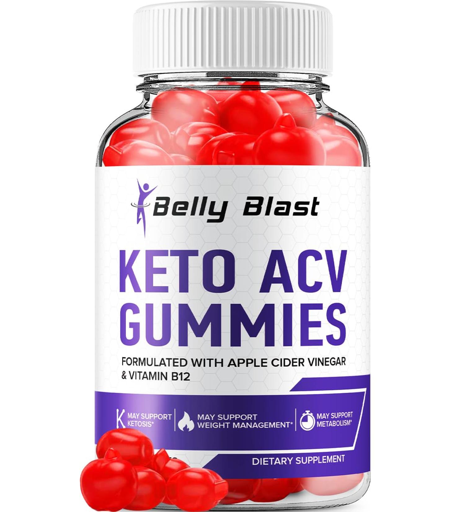 Belly Blast Keto ACV Gummies - Advanced Formula Belly Blast Keto Plus ACV Gummies Apple Cider Vinegar Weight Management BellyBlast ACV Dietary Supplement Reviews Men Women (60 Gummies) - Buy Online on GoSupps.com