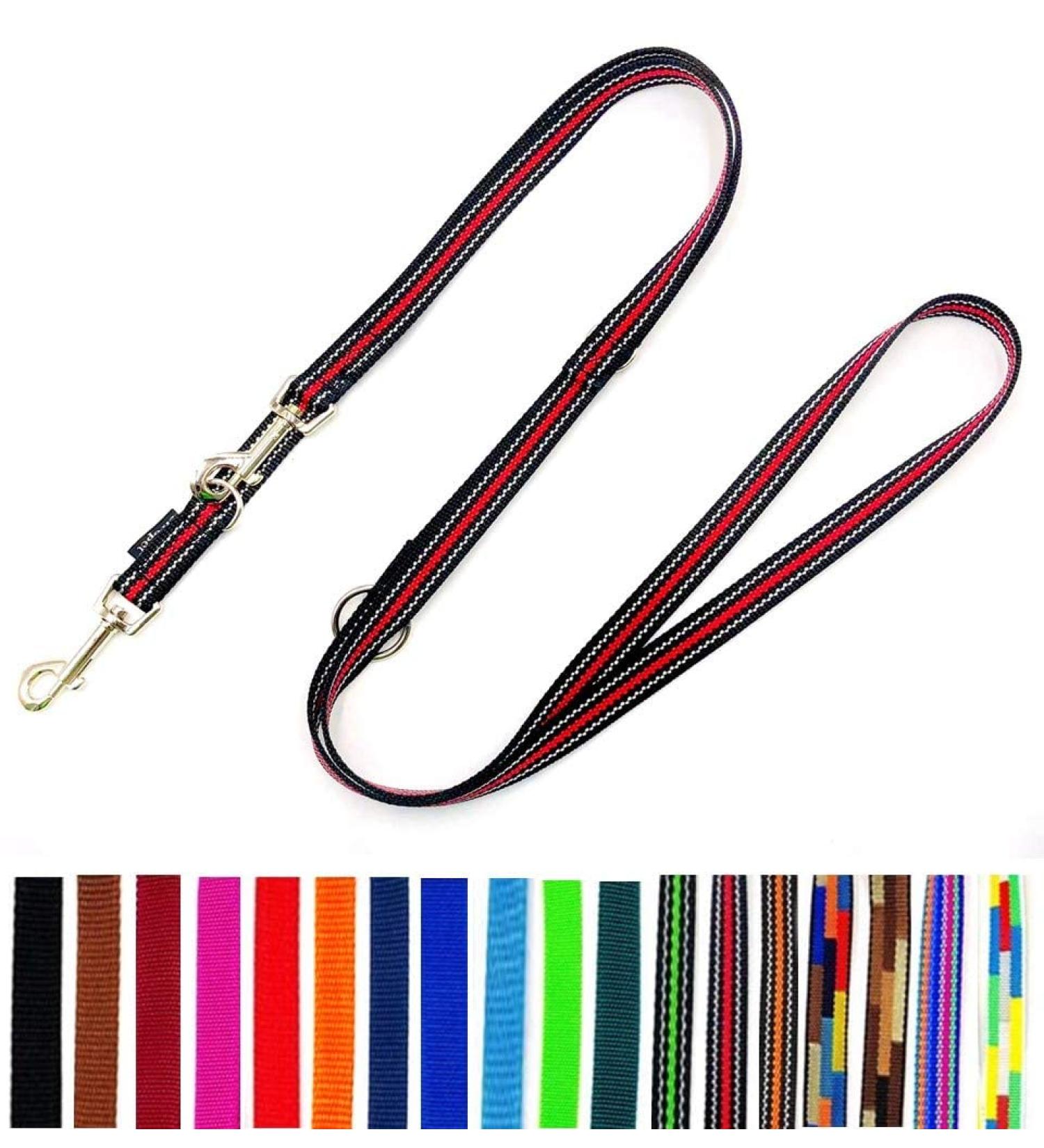 Buy Ohio S-Gray-Red Dog Linen Leash 5m | Durable 20mm & 25mm Options for All Dog Sizes International Shipping Available - Buy Online on GoSupps.com