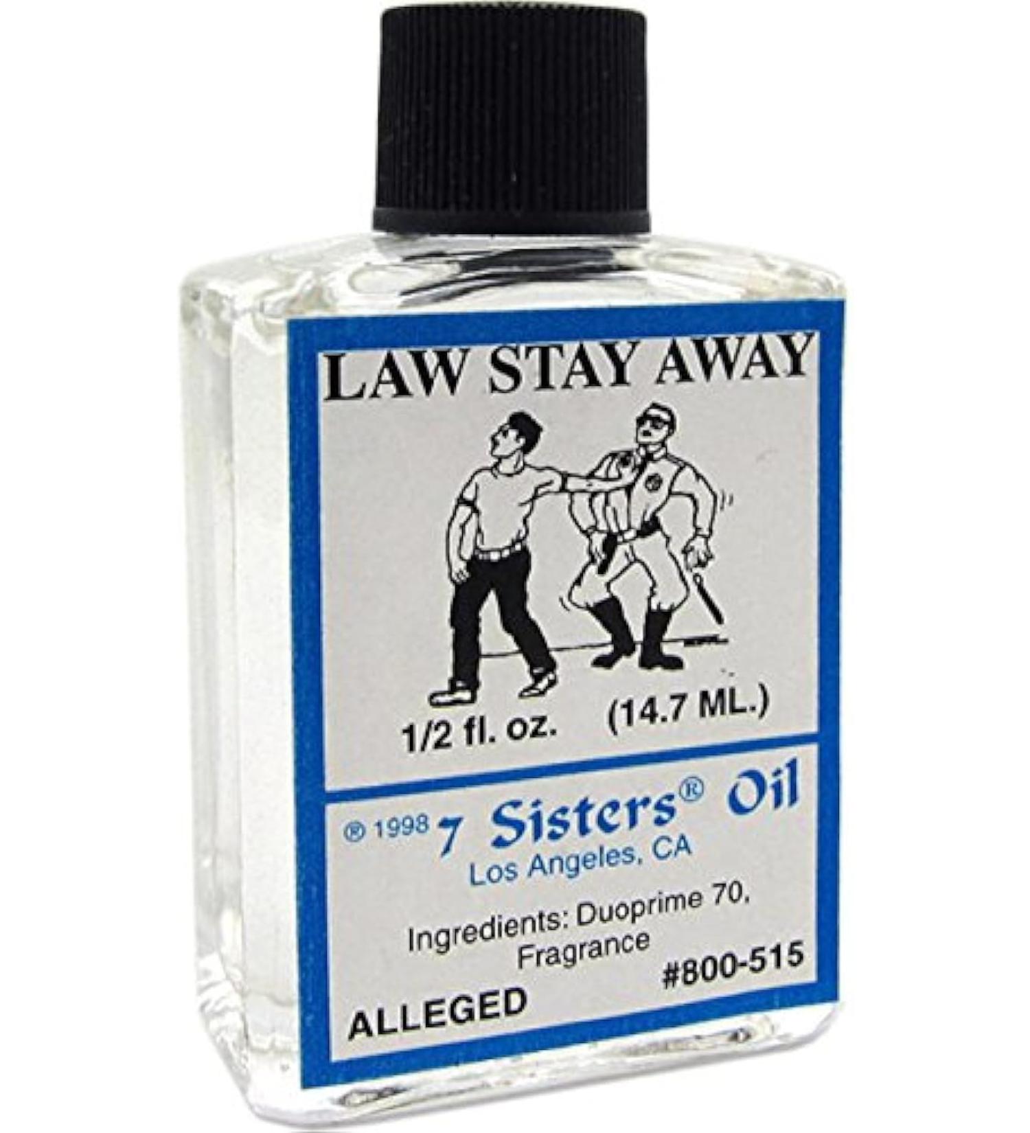 INDIO 7 Sisters of New Orleans Perfumed Anointing Oil - Law Stay Away 1/2oz