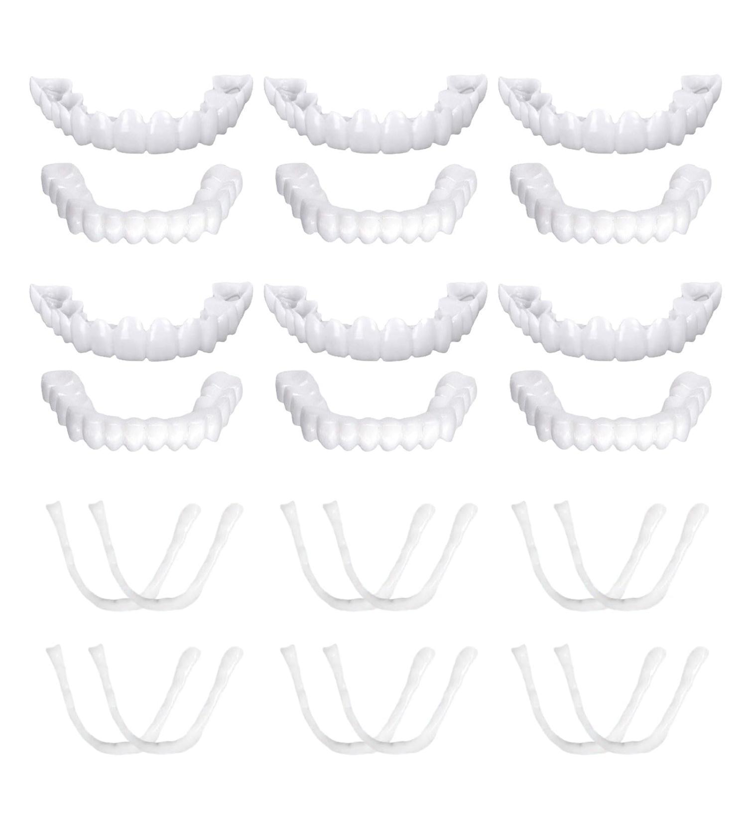 Couple False Teeth Veneers - Cosmetic Provisional Dentures for Men & Women | Lightweight Artificial Teeth - Buy Online on GoSupps.com