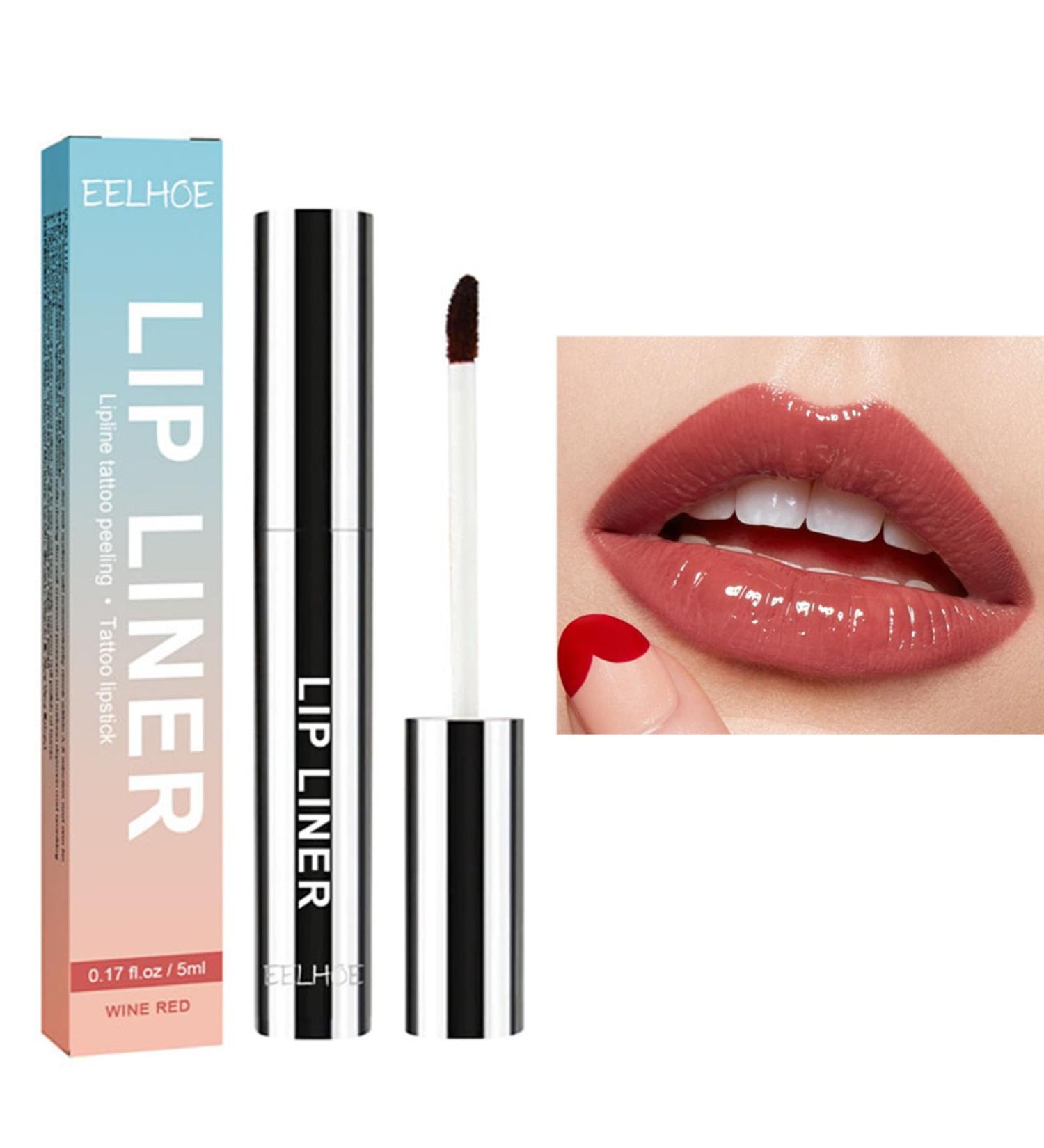Removable Poversable Lip Contour Pencil - Long-lasting Lip Liner in Wine | Plump & Define Your Lips | 5ml - Buy Online on GoSupps.com