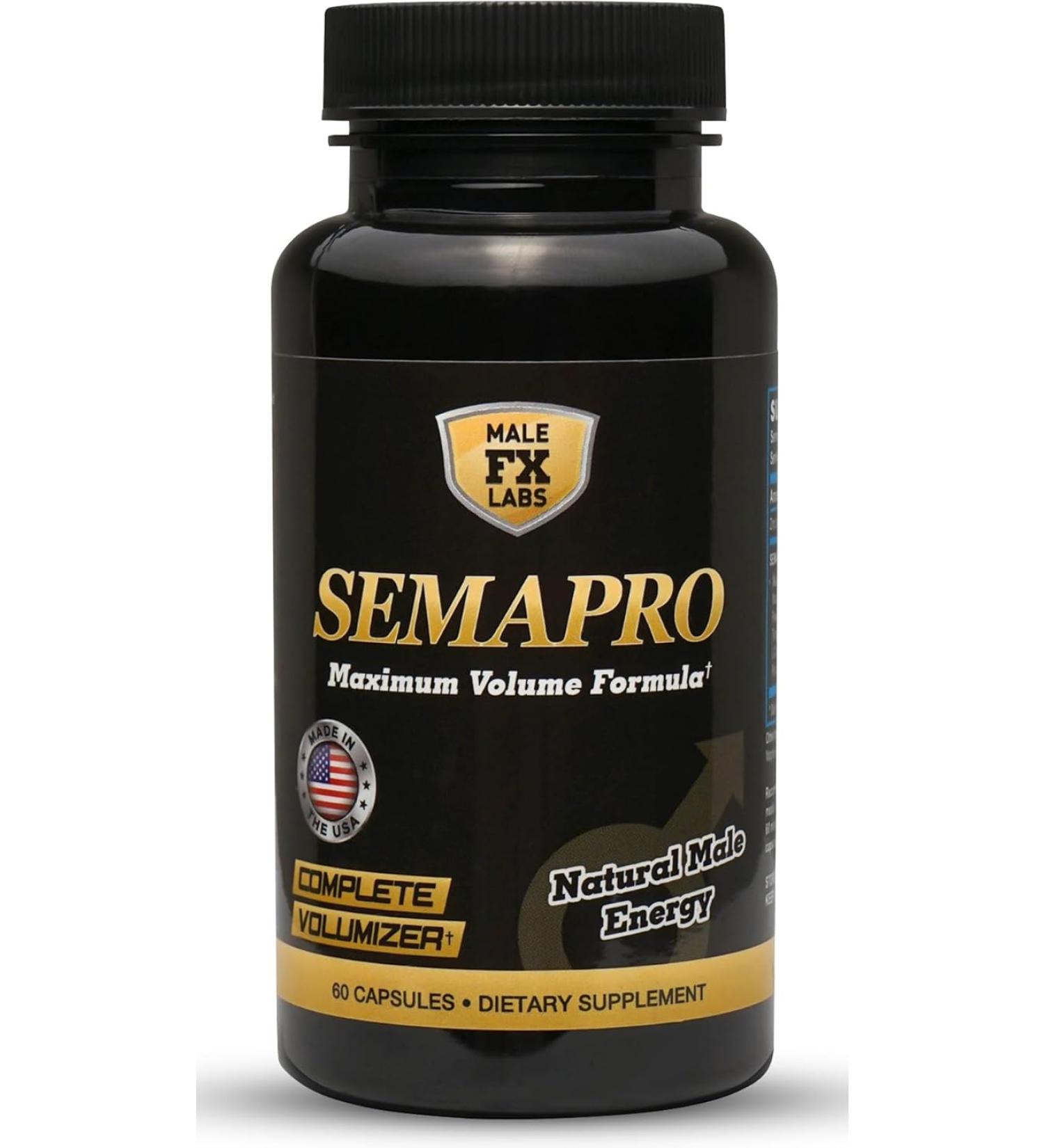 Semapro Extreme Volumizer & Energy Formula - Natural Endurance, Stamina & Strength - 60 Veggie Caps - Buy Online on GoSupps.com