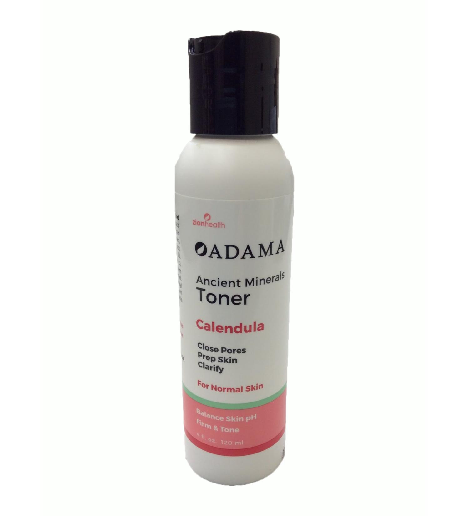 Adama Ancient Minerals Toner with Calendula - 4 oz Liquid | Natural Skin Care for All Skin Types - International Shipping Available - Buy Online on GoSupps.com