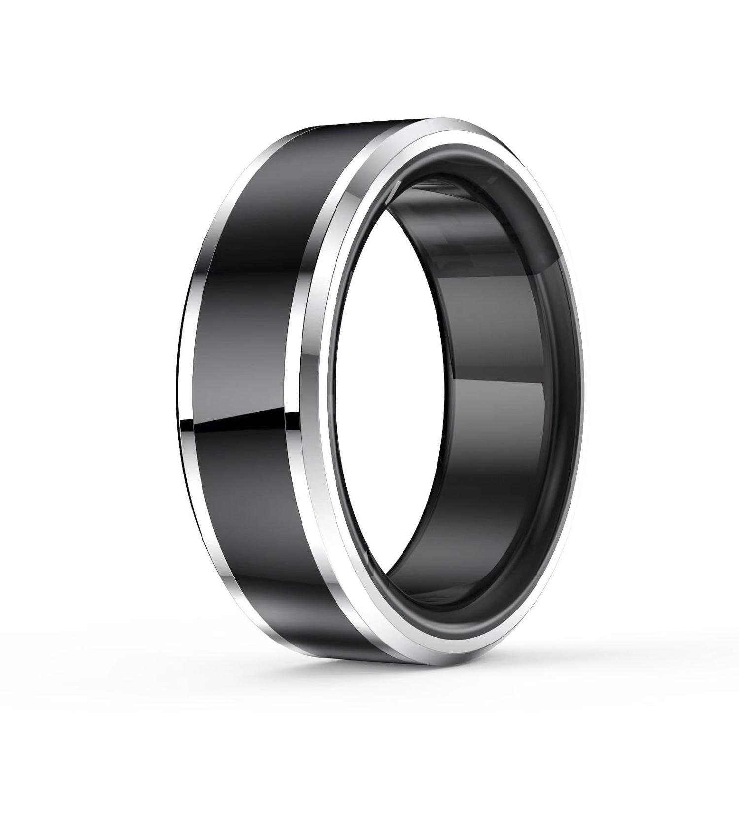 Smart Rings with Charging Case Health Fitness Tracker Rings for Blood Oxygen Sleep Tracking Heart Rate Pedometer sSlimming Exercises IPX68 Gift for Man Wedding Rings for Lover (9) 10 Silver
