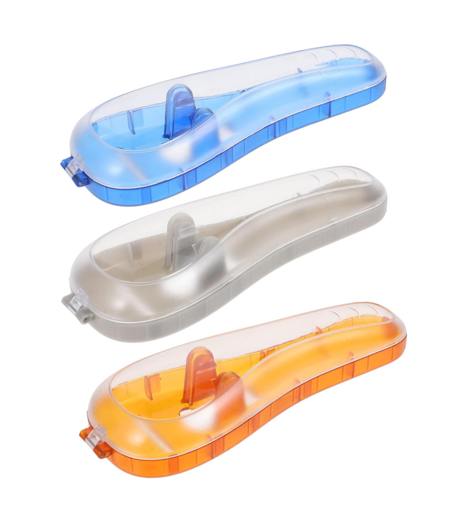 Hakidzel 3-Piece Razor Storage Box | Manual Safety Razor Holder Travel Case for Men | Durable & Compact Design - Buy Online on GoSupps.com