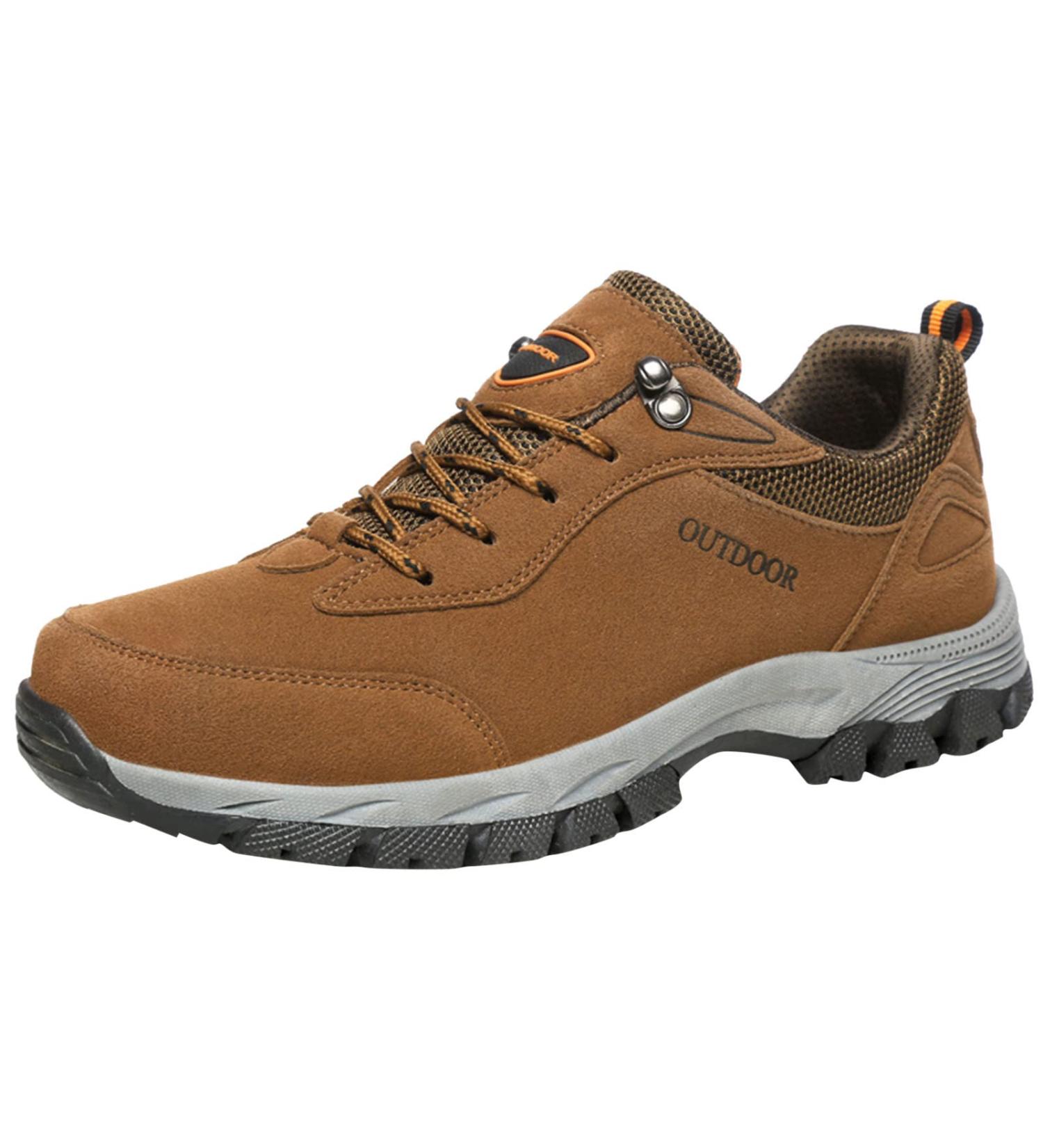 Shop Non-Slip Waterproof White Sneakers for Autumn - Lightweight Outdoor & Gym Shoes in Brown (EU 44) - Buy Online on GoSupps.com
