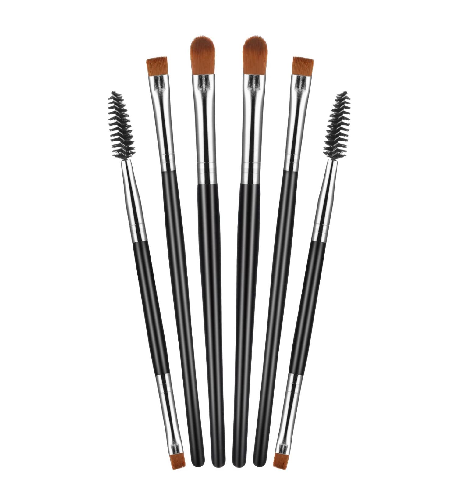 Sibba 6-Piece Eyeshadow & Eyebrow Brush Set for Makeup Application and Blending - Buy Online on GoSupps.com