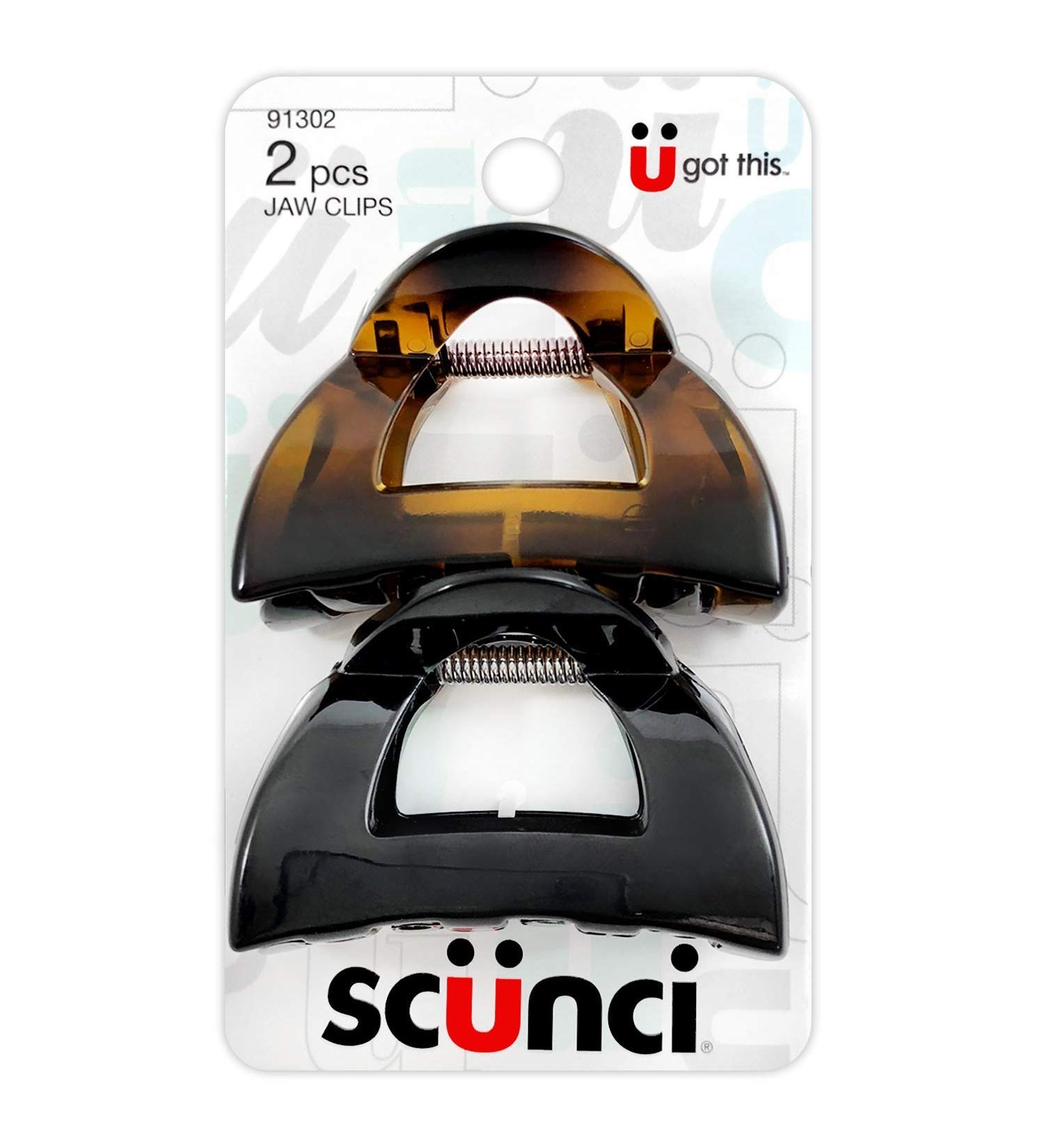 Scunci Effortless Beauty Clutch Jaw Clips - 2 Pack for Stylish Hair Management - Buy Online on GoSupps.com
