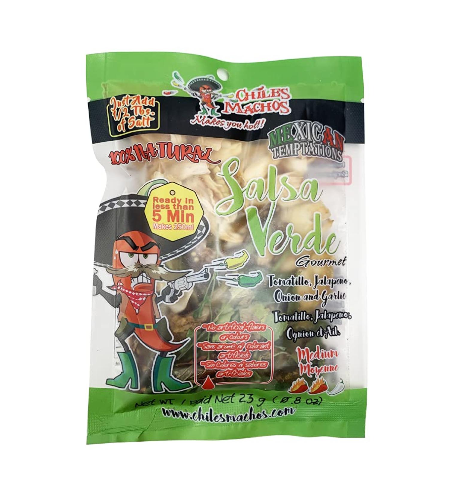 Real Mexican Salsa Verde/Green Salsa/Salsa Vert By Chiles Machos - Buy Online on GoSupps.com