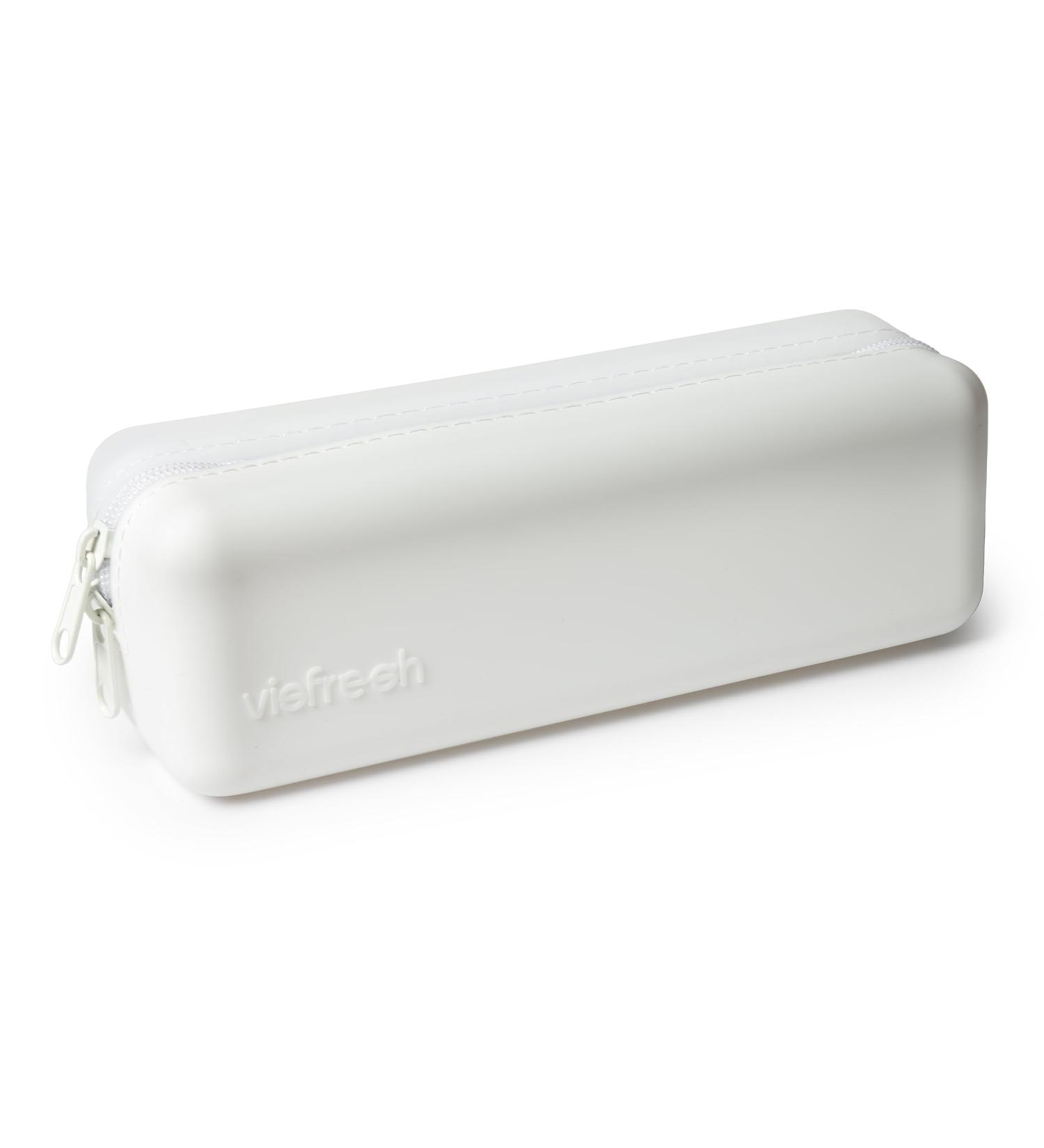 Visfresh Travel-Friendly Disposable Daily Contact Lens Case Organizer Premium Quality Water-Resistant Silicone Case with Clearly Labeled R & L Storage up to 30 lenses (White) - Buy Online on GoSupps.com