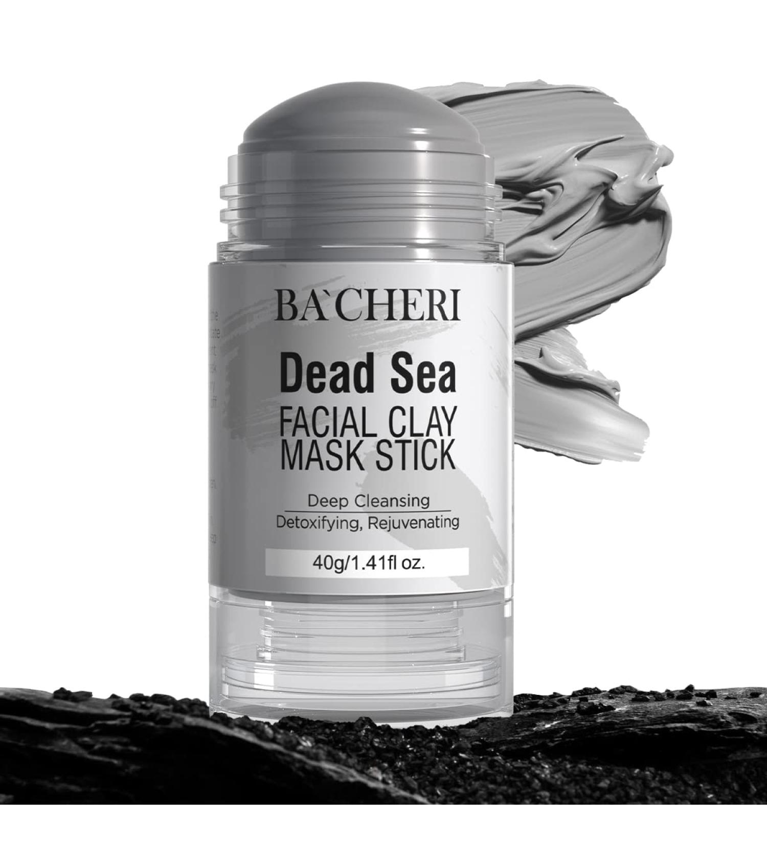 BACHERI Dead Sea Mud Mask for Face - Pore Reducer, Acne & Blackhead Treatment | Deep Cleansing & Moisturizing Dead Sea Mask Stick - Buy Online on GoSupps.com