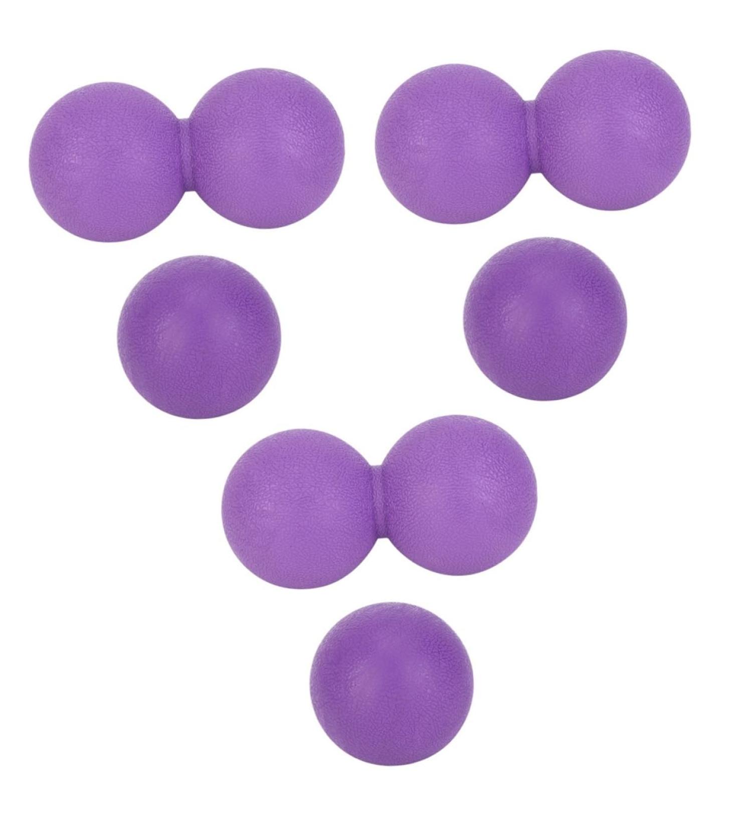Healvian 6 STK Yoga Ball Lacrosse Massage Peanut Ball - Premium Fitness & Foot Massager - Manual Massage Tool for Home Use - Buy Online on GoSupps.com