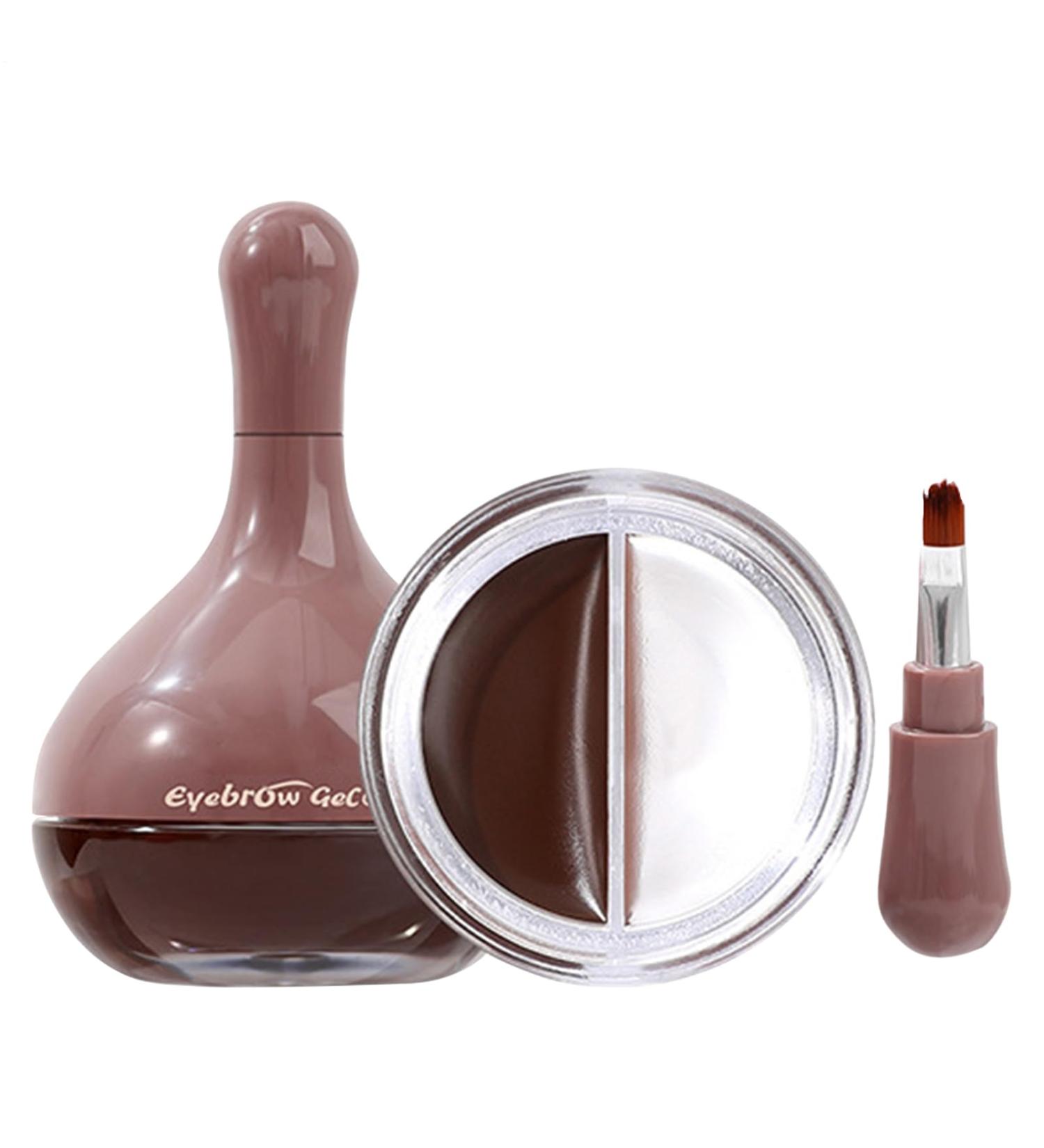  Jingmiger Eyebrow Mascara - 2-in-1 Tinted Waterproof Long-Lasting | Natural Eyebrow Gel - For Women Beginners Evening Travel Party Work Wedding - Buy Online on GoSupps.com