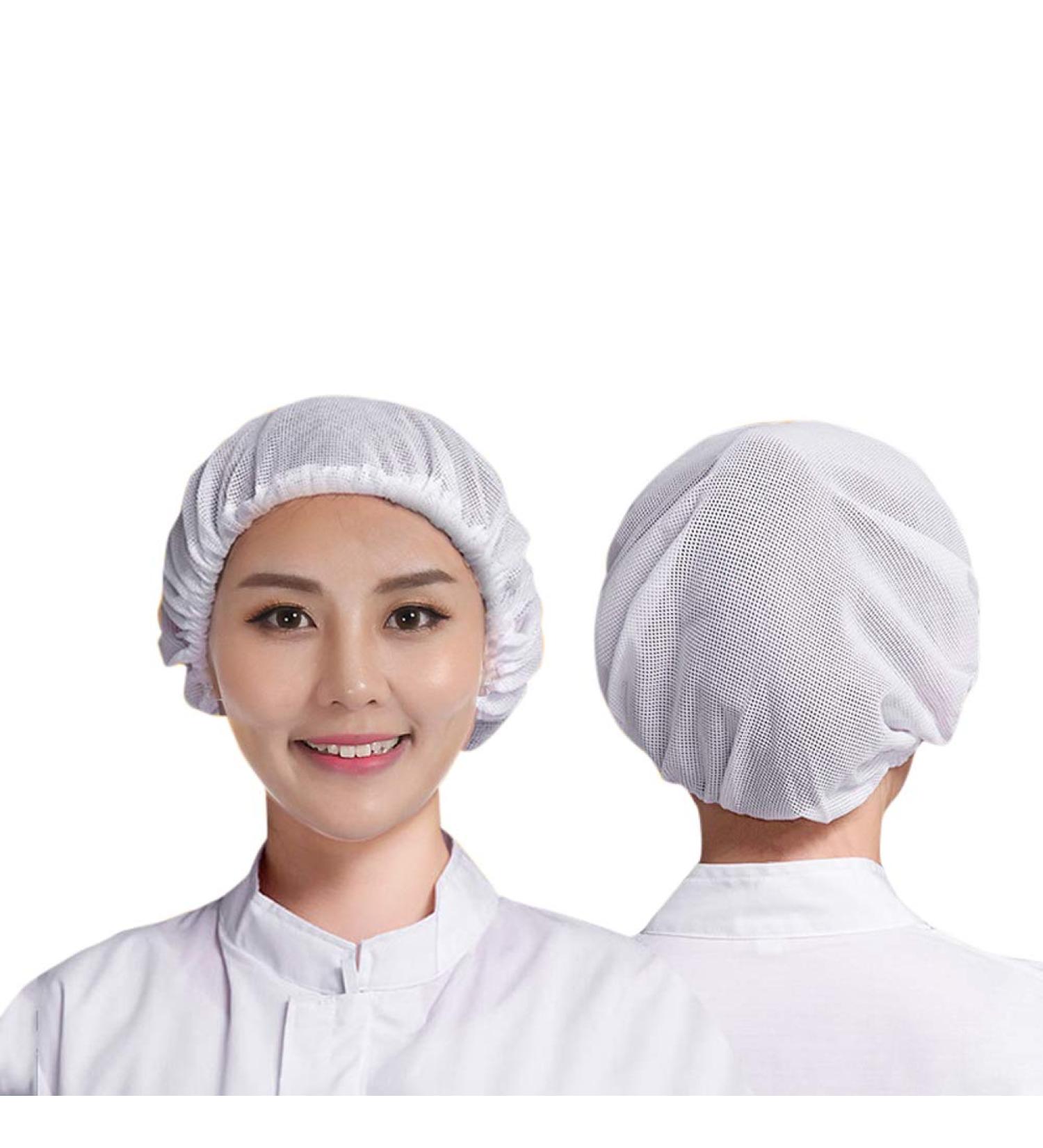 3PCS White Mesh Sleep Caps Bouffant Hair Nets - Women's Protective Night Cap - Buy Online on GoSupps.com