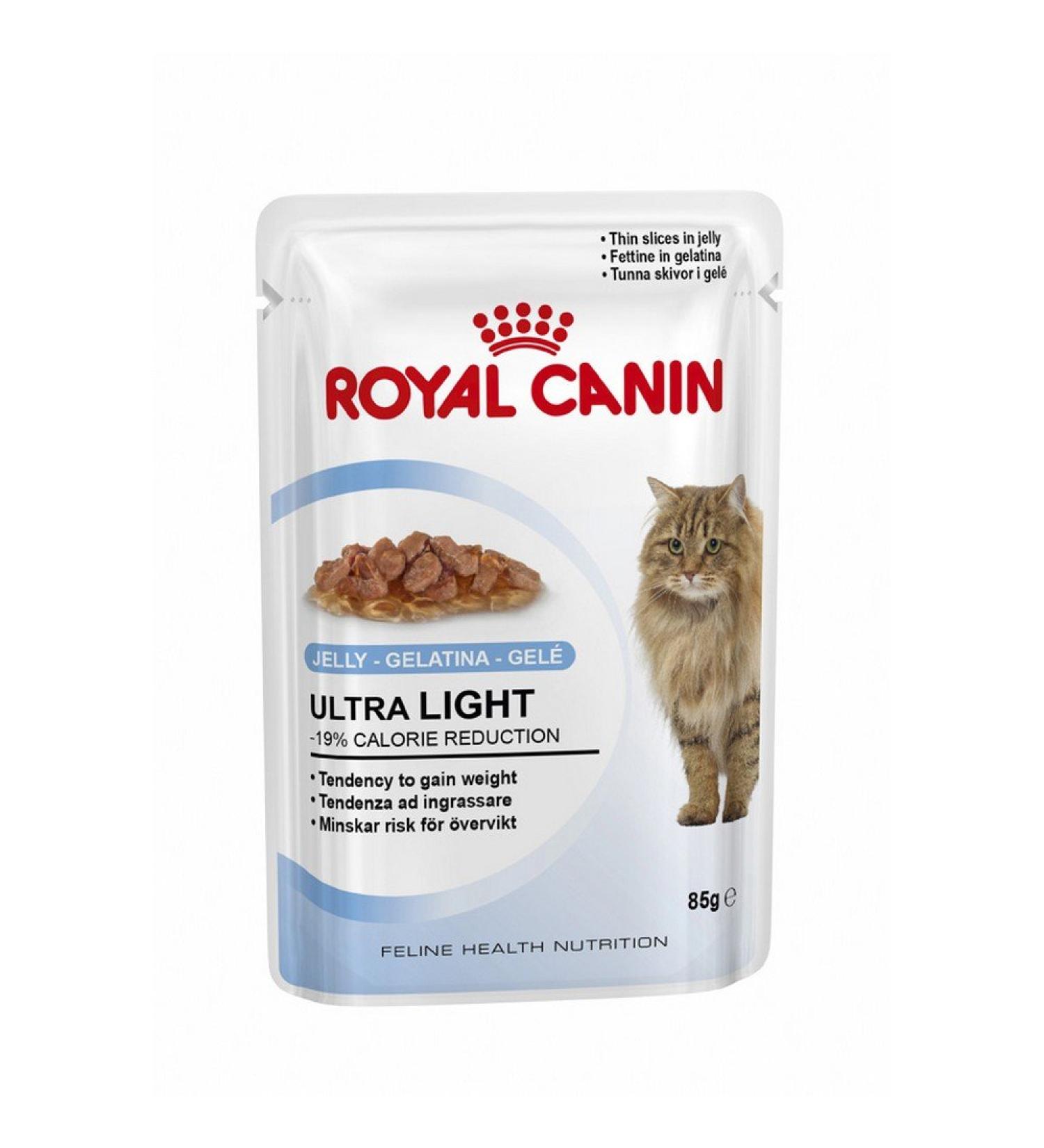 Royal Canin Feline Ultra Light Jelly - 85g pollo 85 g (Pack of 1)