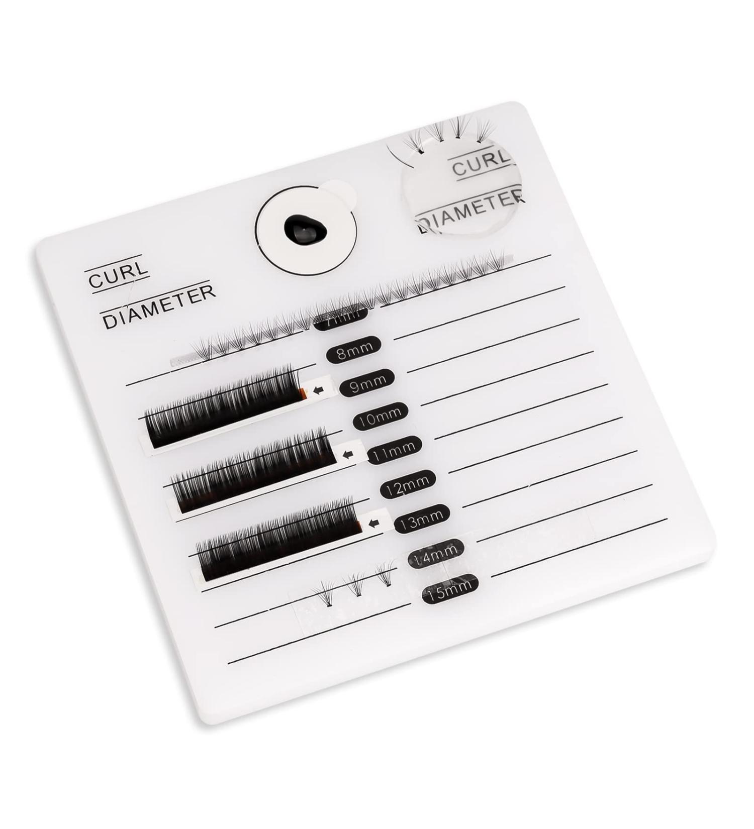 Atomus Eyelash Extension Stand Pallet Pad - Oversized 13x13cm with 100 Adhesive Pads & 2 Silicone Holders for Perfect Eyelash Application - Buy Online on GoSupps.com
