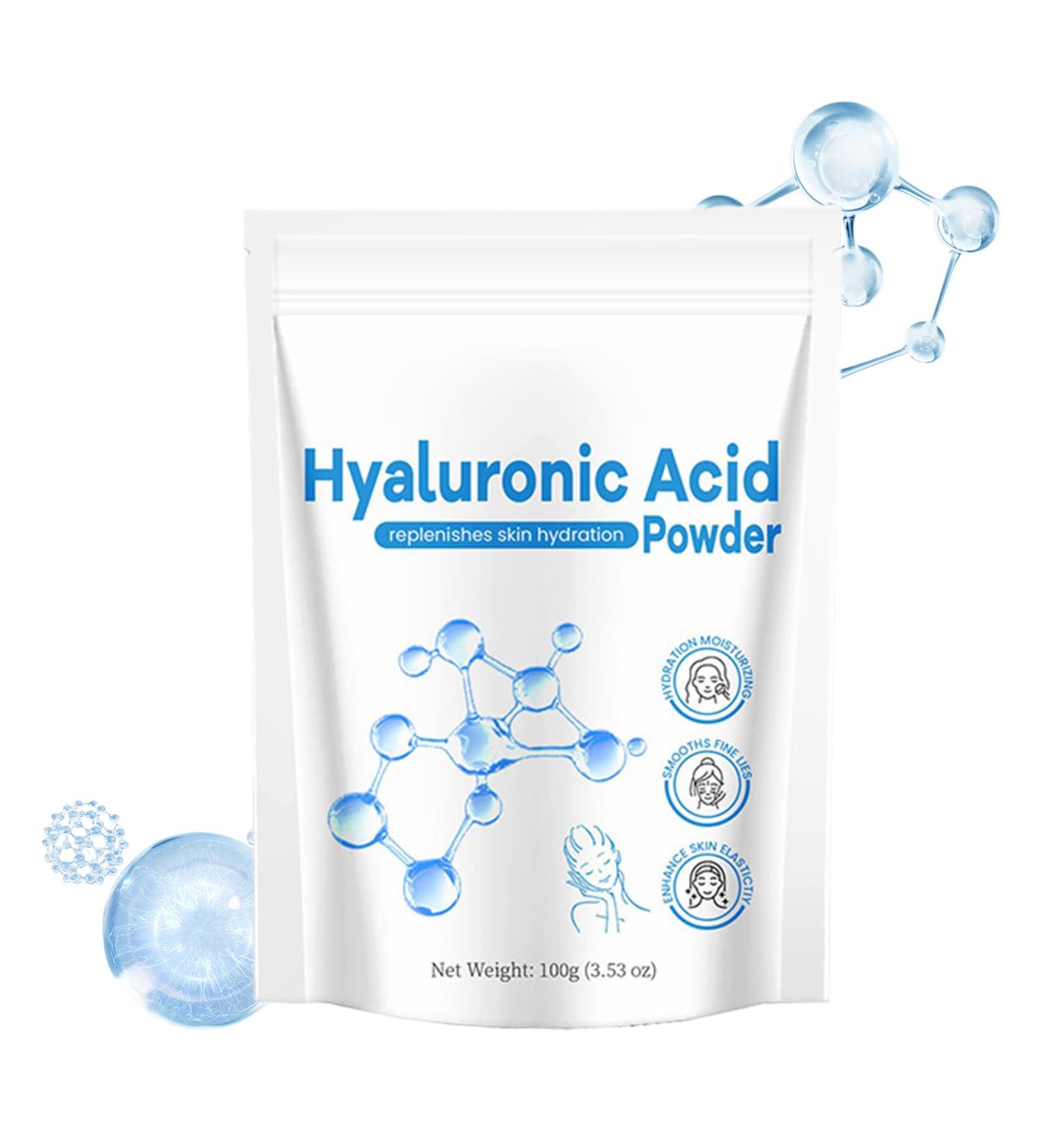  Generisch Hyaluronic Acid Powder Hyaluronic Acid Gel for Skin Care Face Serum Water Soluble Hydration to Moisturize Skin Deep Hydration Hydration Support - Buy Online on GoSupps.com