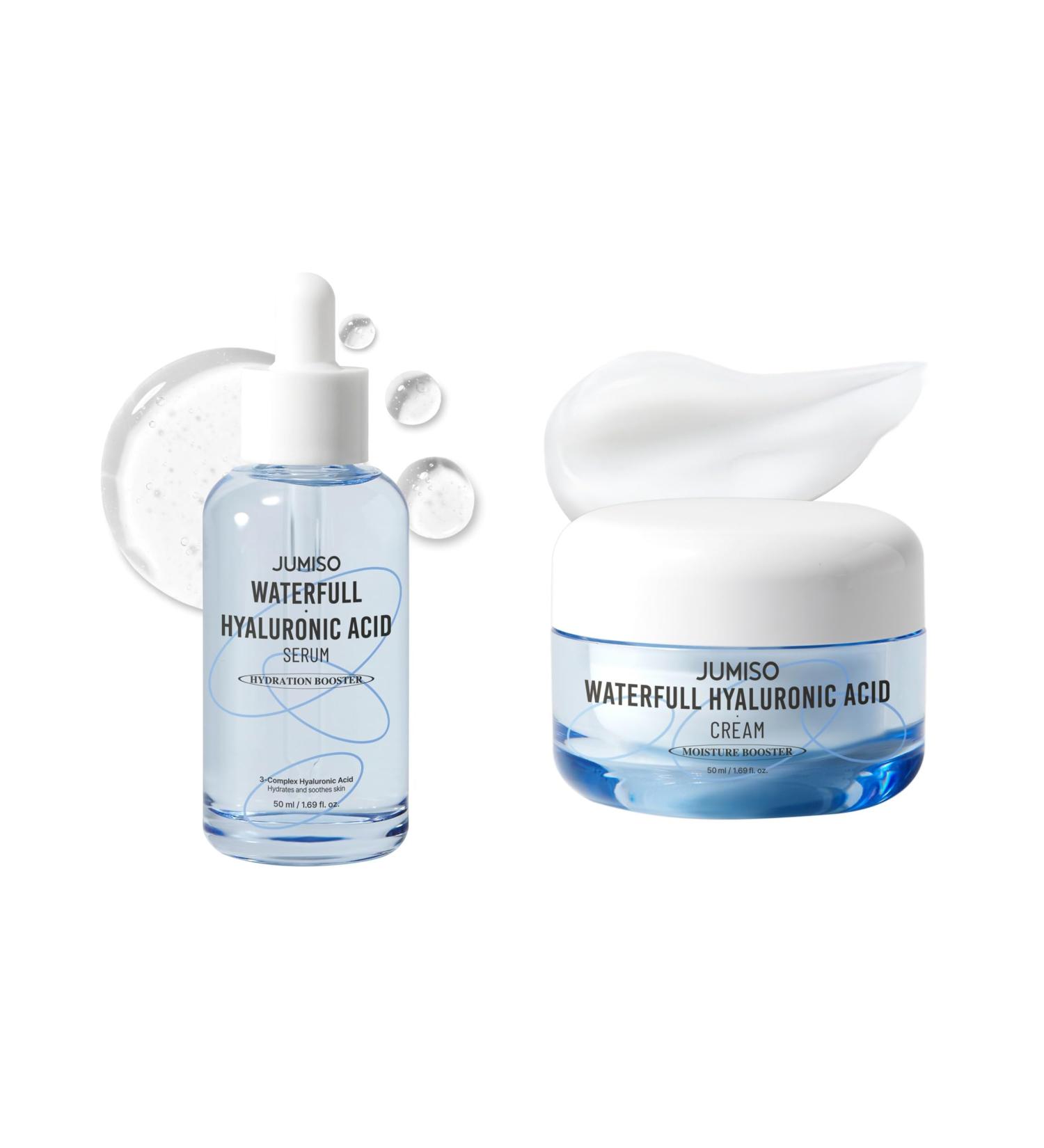 Jumiso Waterfull Hyaluronic Acid Serum 1.69 fl.oz / 50ml + Jumiso Waterfull Hyaluronic Cream 1.69 fl.oz / 50ml Bundle - Buy Online on GoSupps.com