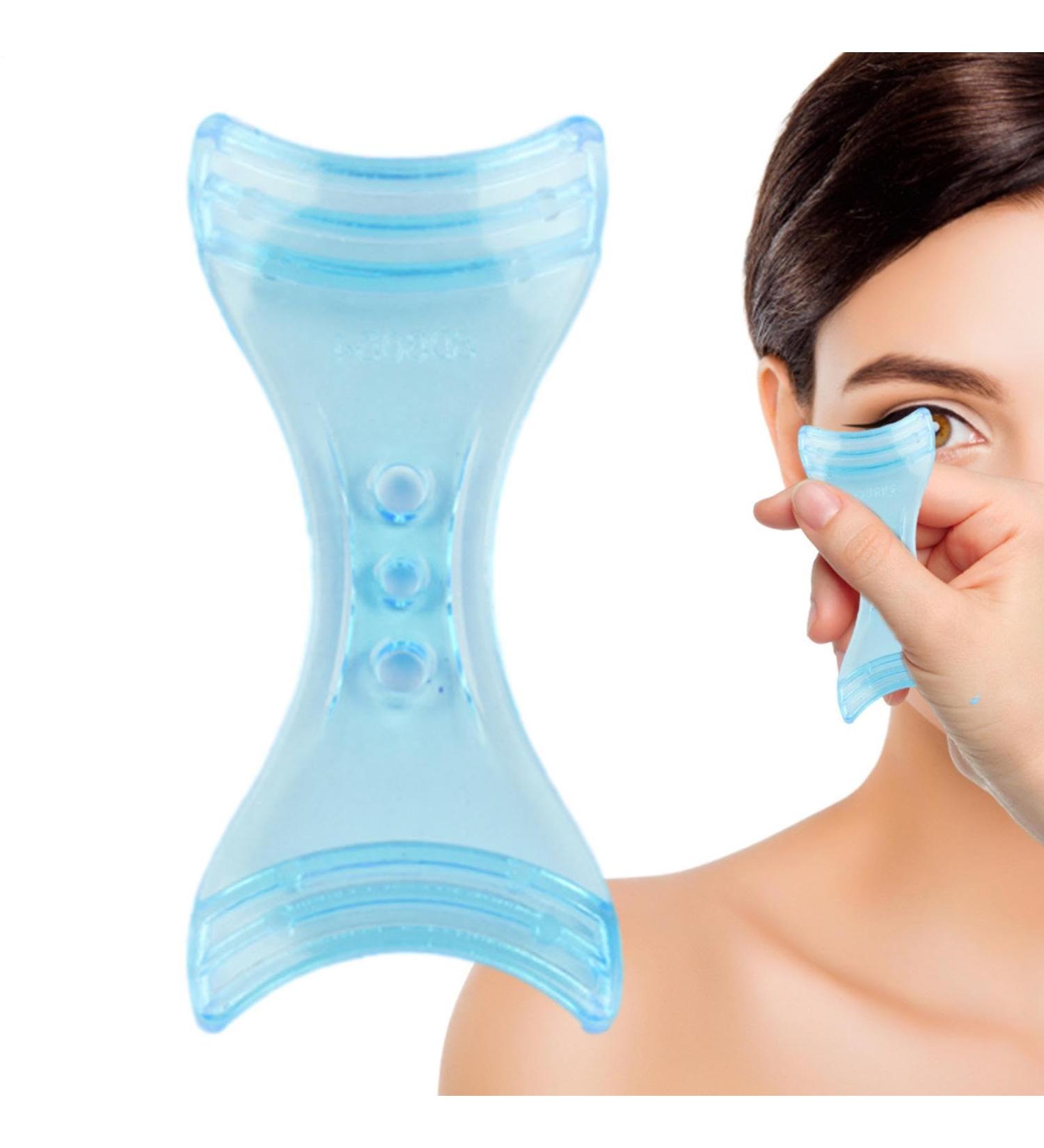 Guide Pour Eyeliner - Tampon En R sine Portable R utilisable | Guide Ail pour les Pochoirs Eyeliner | Pour Femmes D butantes Salon Domicile Voyage F tes Anniversaire et Vacances Eyeliner d flecteur bleu - Buy Online on GoSupps.com