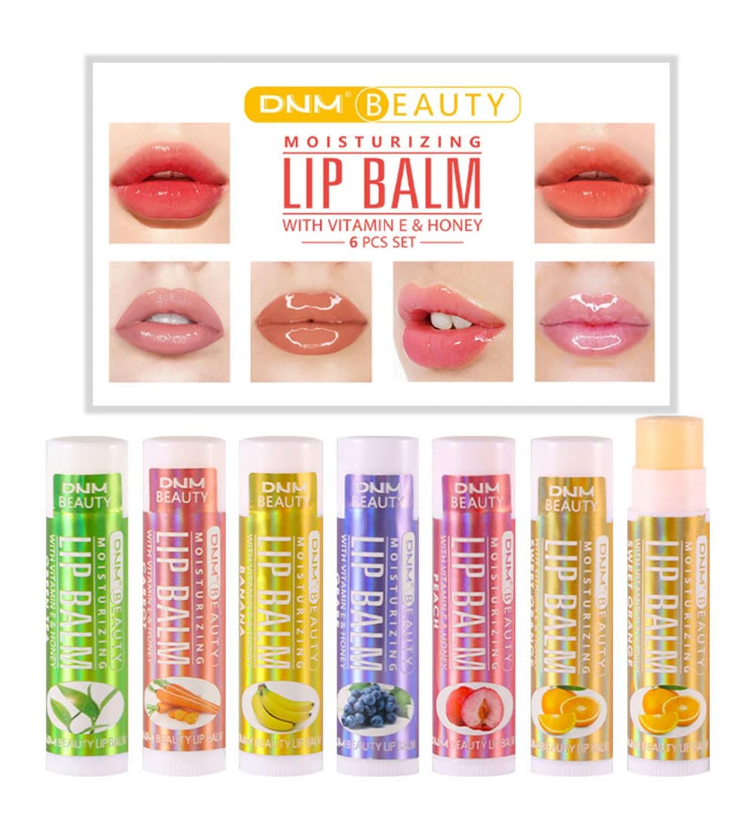 BYYLECL 6 Pack Lip Balm Fruit Flavor Moisturizing Nourishing Lips Balm for Girls Women - Buy Online on GoSupps.com