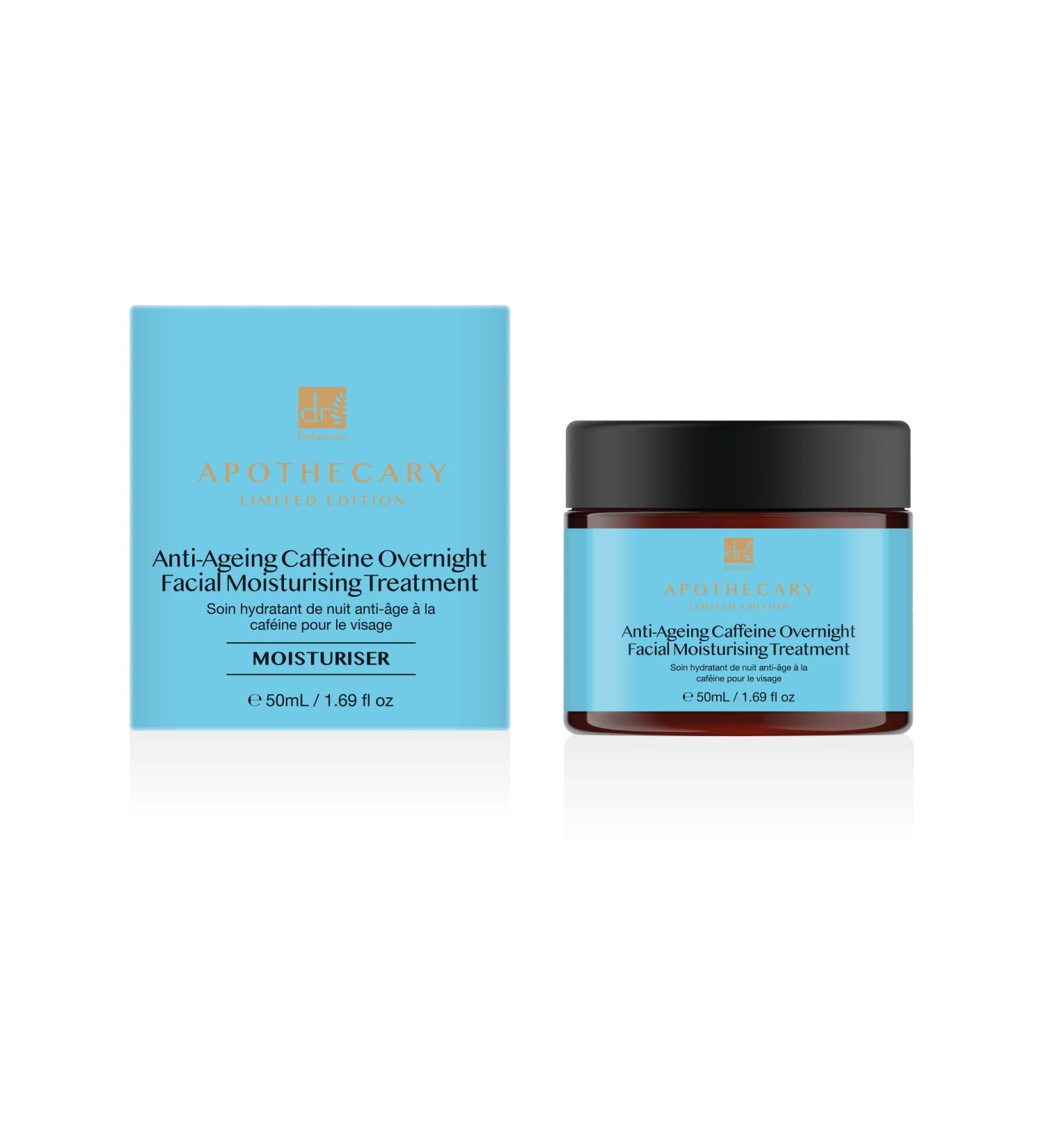 Dr Botanicals Anti Aging Caffeine Face Moisturiser | Infused with Coffee Butter & Roasted Coffee Oil - Fades Sunspots Redness & Fine Lines - Premium Skincare for Youthful Glow - Buy Online on GoSupps.com