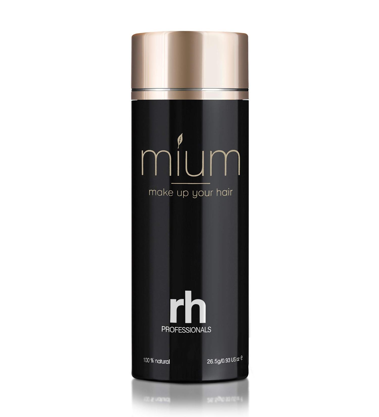 Mium 26.5g Premium Hair Fibers - Natural Dark Brown XXL for Thin & Fine Hair - Instant Hair Volume & Coverage - Buy Online on GoSupps.com