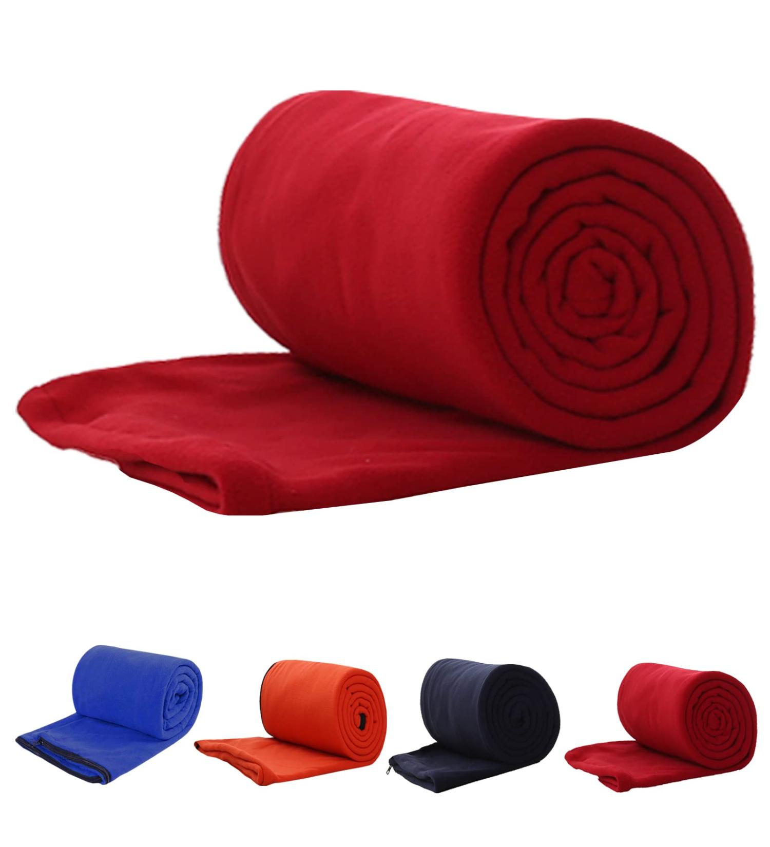 E-Onfoot Fleece Sleeping Bag Liner - Red | Camping Sleep Sack Travel Sheet - Buy Online on GoSupps.com