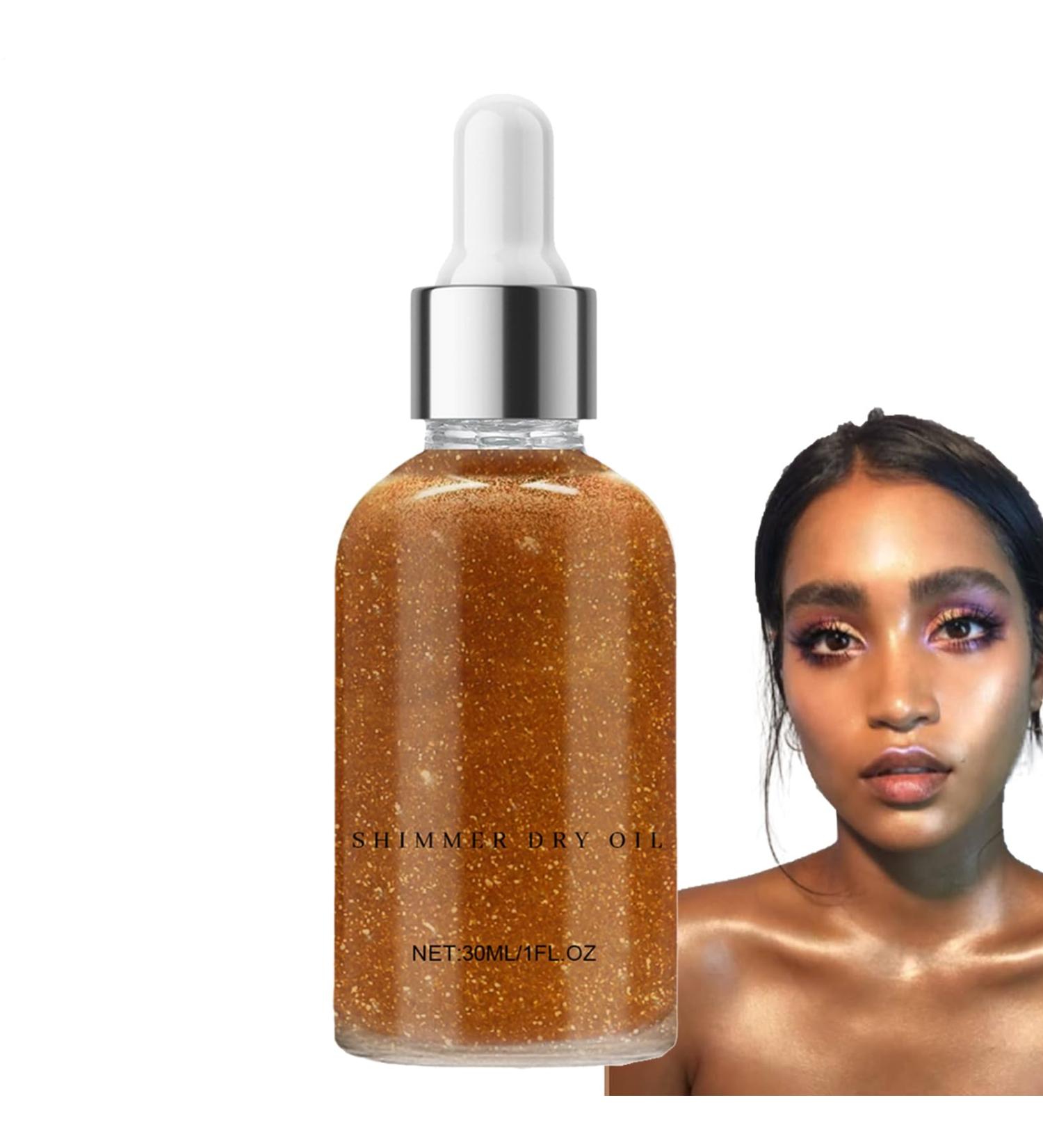 Huile brillante des paillettes corporelles - finition mousseuse de 30 ml m lange hydratant | Hydratation durable adaptation la tonalit multi-scinatrices effets de paillettes subtiles usure de - Buy Online on GoSupps.com