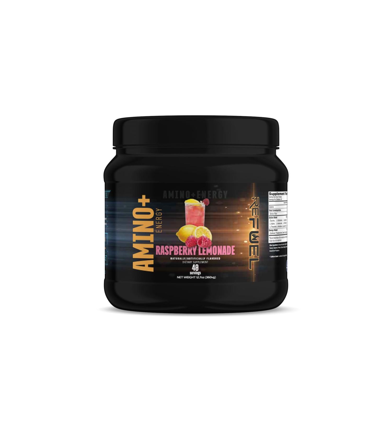 ReFUEL Amino + Energy 360g 40 Servings Raspberry Lemonade - Buy Online on GoSupps.com