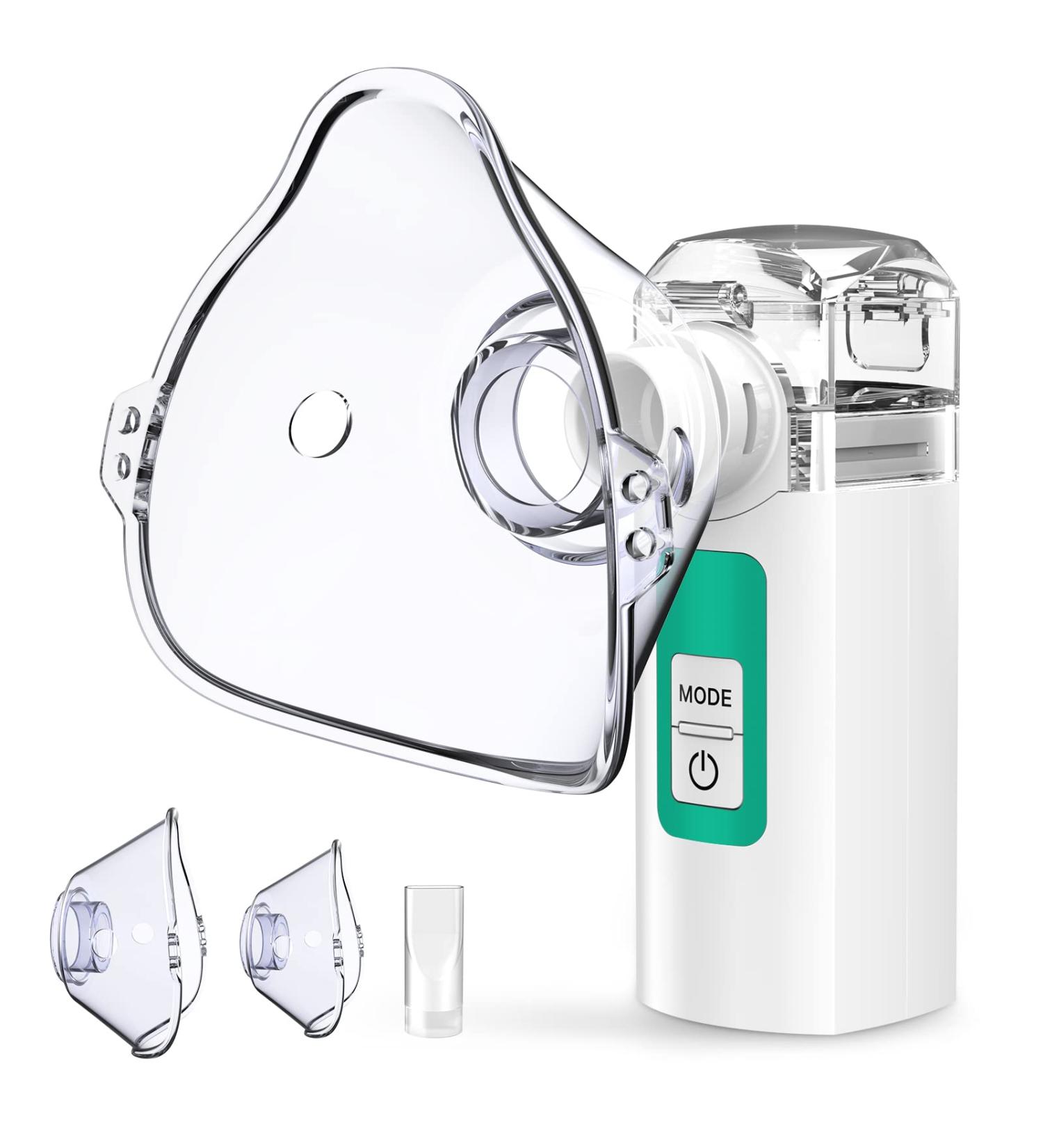 Portable Mesh Nebulizer Machine for Kids & Adults - 2 Modes Handheld Cool Mist for Travel, Office & Home Use - Buy Online on GoSupps.com