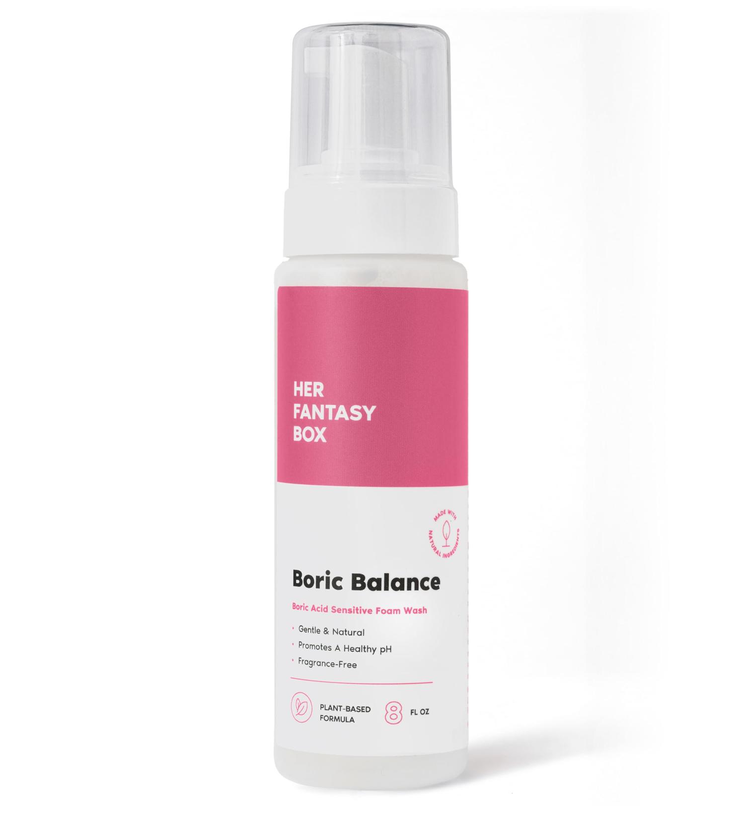 Boric Balance Yoni Foam Wash pH-Balancing & Gentle Feminine Hygiene Solution for Daily Care & Odor Control | Naturally Safe International Shipping - Buy Online on GoSupps.com