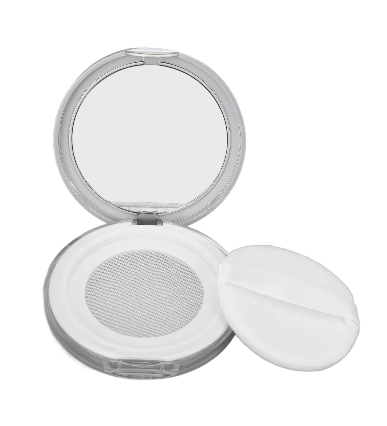 Portable Empty Powder Box Loose Powder Box With Puff Refillable Powder Box Empty Powder Box Empty Powder Box With Powder Puff Box With Compact Mirror and Elastic Mesh Filter - Buy Online on GoSupps.com