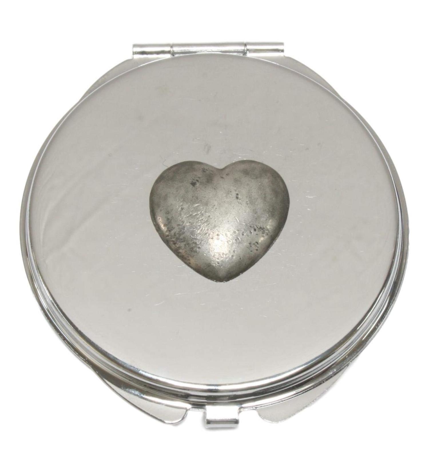 Love Heart Compact Mirror Handbag Gift With Free Engraving 408 - Buy Online on GoSupps.com