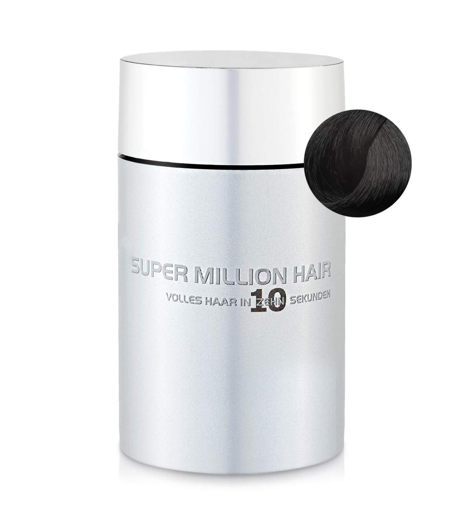 Buy Super Million Hair Fibers - High-Quality Black Hair Thickening Solution 25g | Enhance Your Hair Volume & Confidence - Buy Online on GoSupps.com