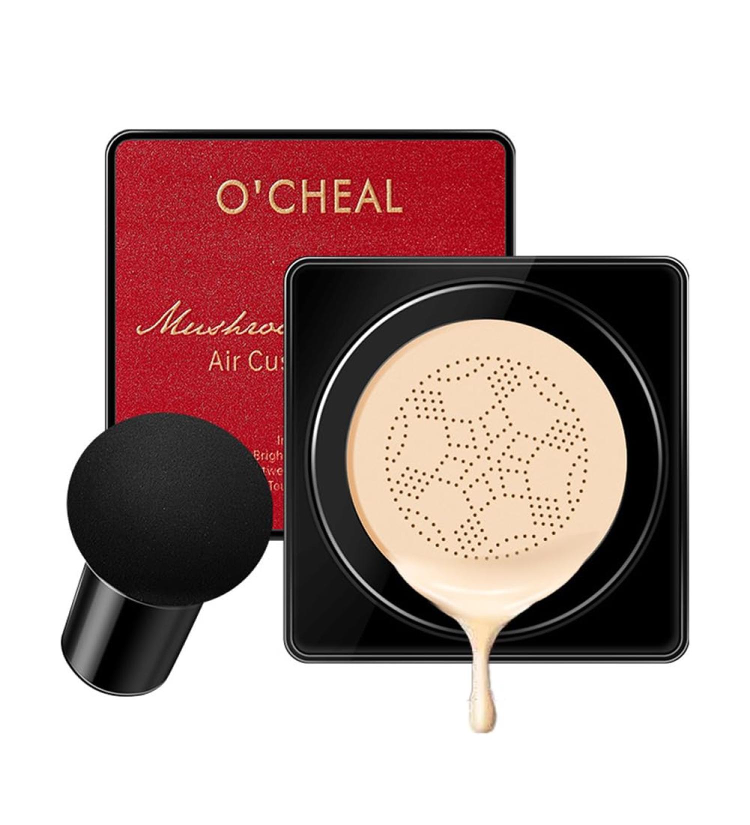 GL-Turelifes Mushroom Head CC Cream Air Cushion Foundation Water Feeling Flawless BB Cream Moisturizing Oil Control Long Lasting Lightweight & Smoothing Natural Concealer (H-02 Natural 0.53 Oz) 15 g (Pack of 1) H-02 Natural - Buy Online on GoSupps.com