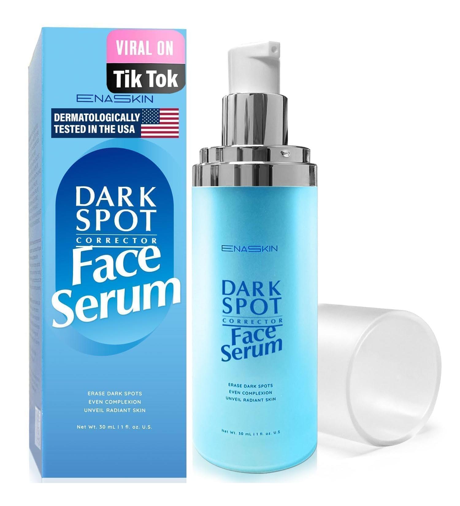 EnaSkin Dark Spot Remover for Face: Hyperpigmentation Body Treatment for Freckles Melasma Age Spot Sun Spot - Dark Spots Corrector Serum for Women and Men (1.0 Fl Oz) 1 Fl Oz (Pack of 1) - Buy Online on GoSupps.com