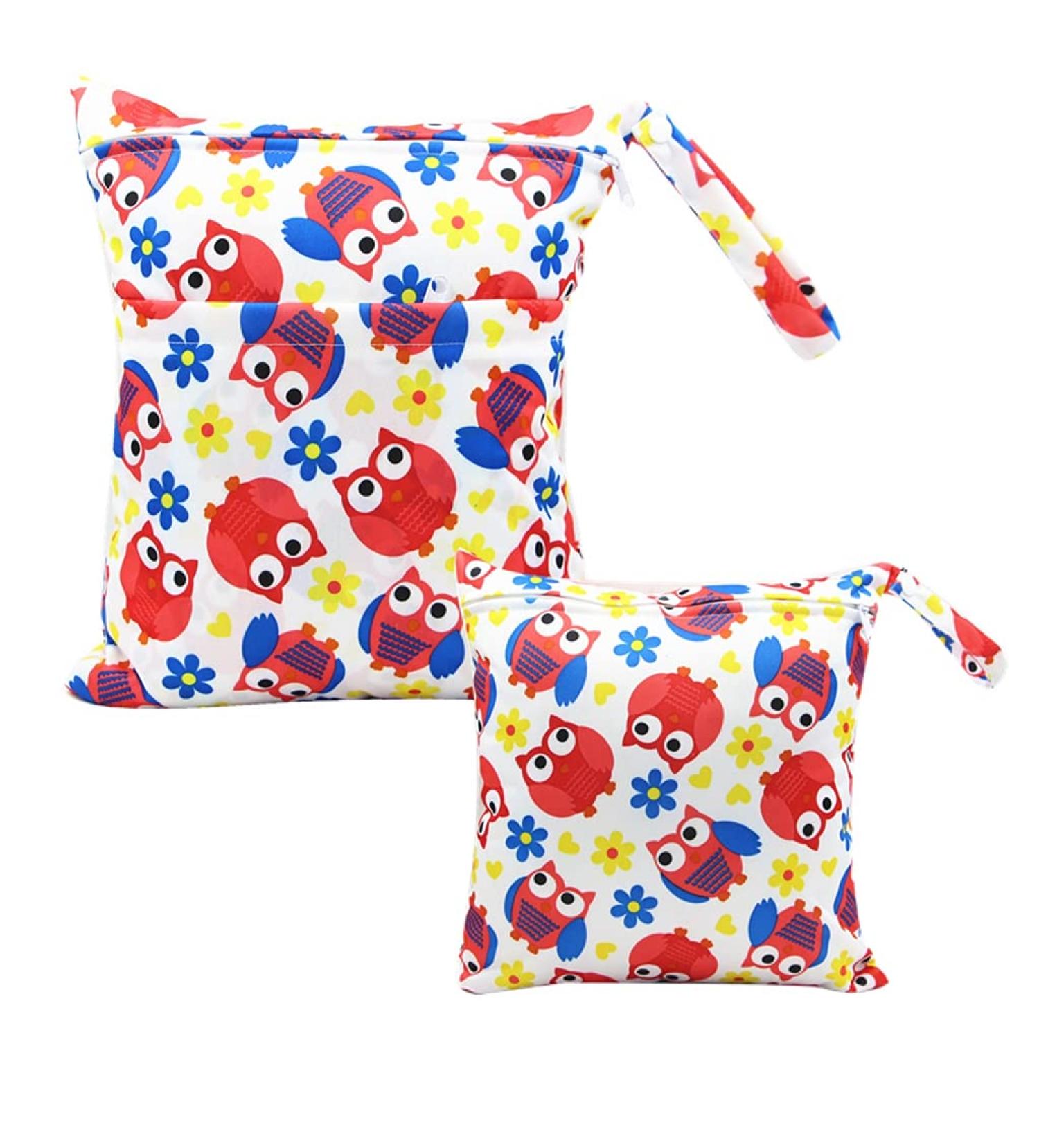 Egurs Owl Diaper Bag Set Large & Medium Wetbags for On-the-Go | International Shipping Available - Buy Online on GoSupps.com