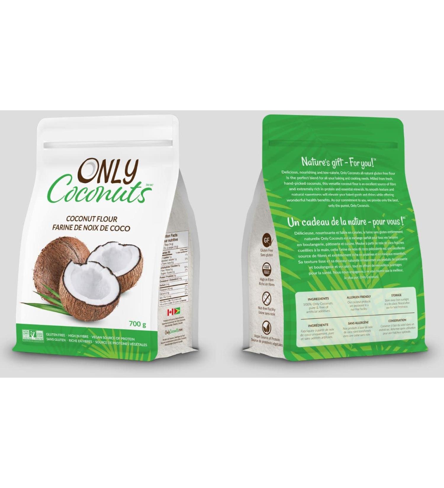 Only Coconuts - COCONUT FLOUR - Buy Online on GoSupps.com