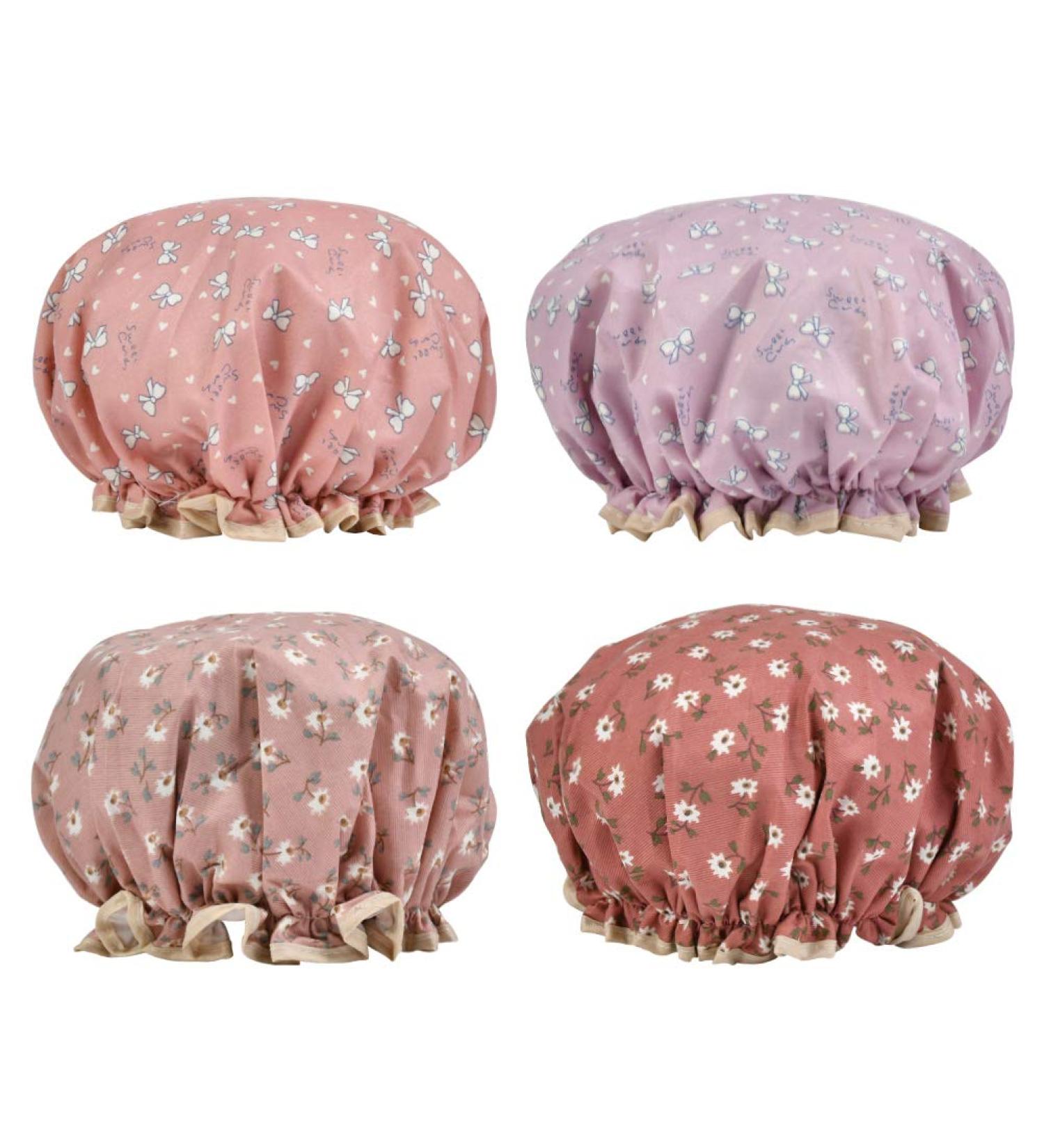 Shop Fororeh Waterproof Shower Hood for Women - 4PCS Reusable Elastic Caps for Spa & Salon - Buy Online on GoSupps.com