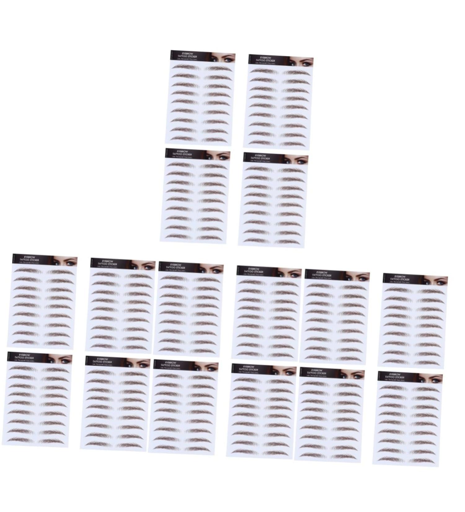 FOMIYES 16 Pcs Eyebrow Stickers Waterproof Stickers 6d Eyebrows Eyebrow Stencils Shaping Transfer Stickers - Buy Online on GoSupps.com