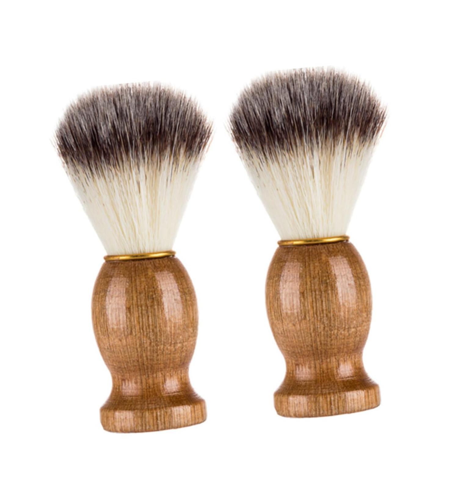 Frcolor 2-Piece Makeup Shaving Brush Set | Hairdresser & Salon Neck Hair Removal Brushes for Men - Buy Online on GoSupps.com