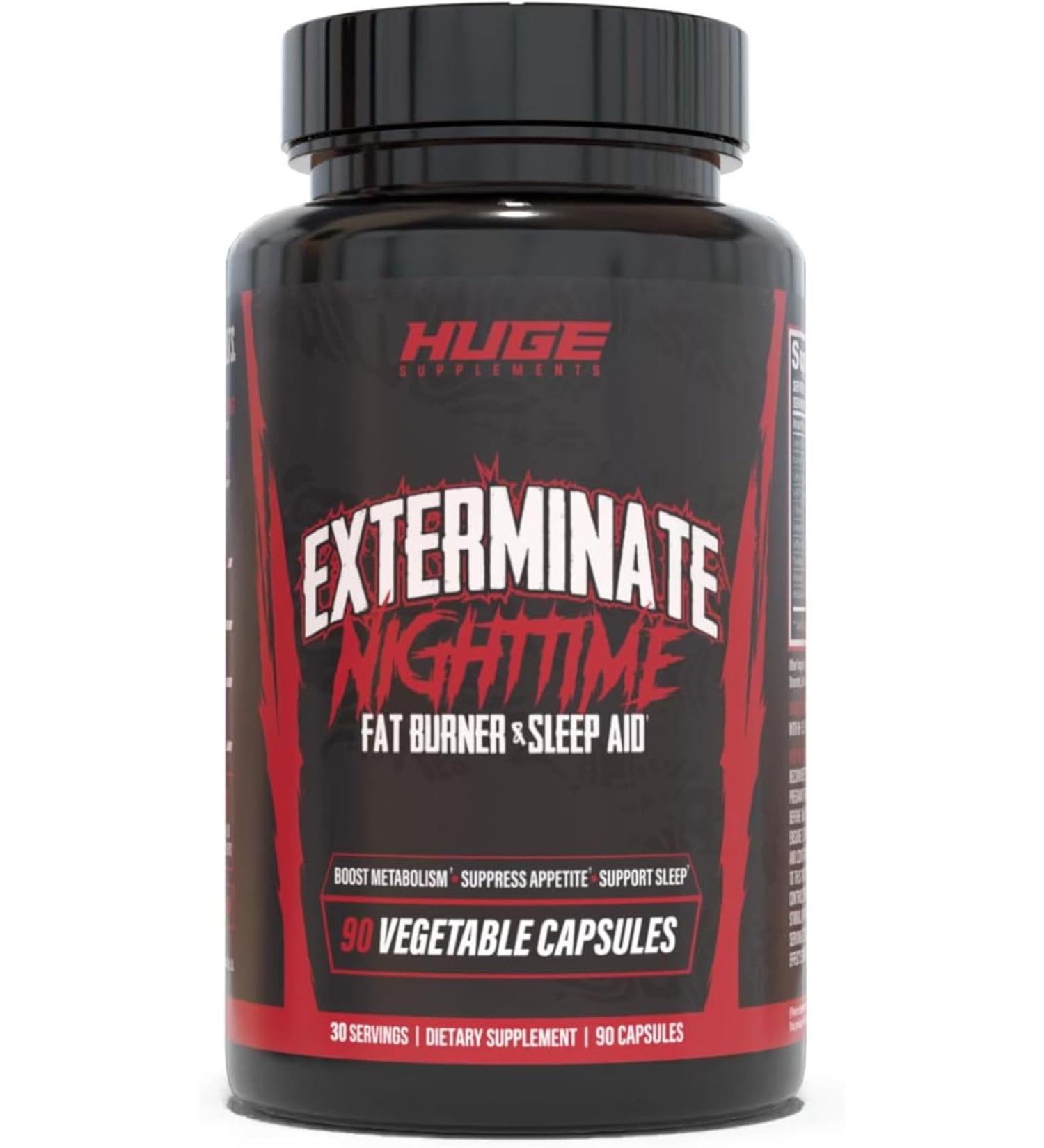Exterminate Stimulant Free Fat Burner - 90 Capsules for Improved Body Composition & Metabolism - Buy Online on GoSupps.com