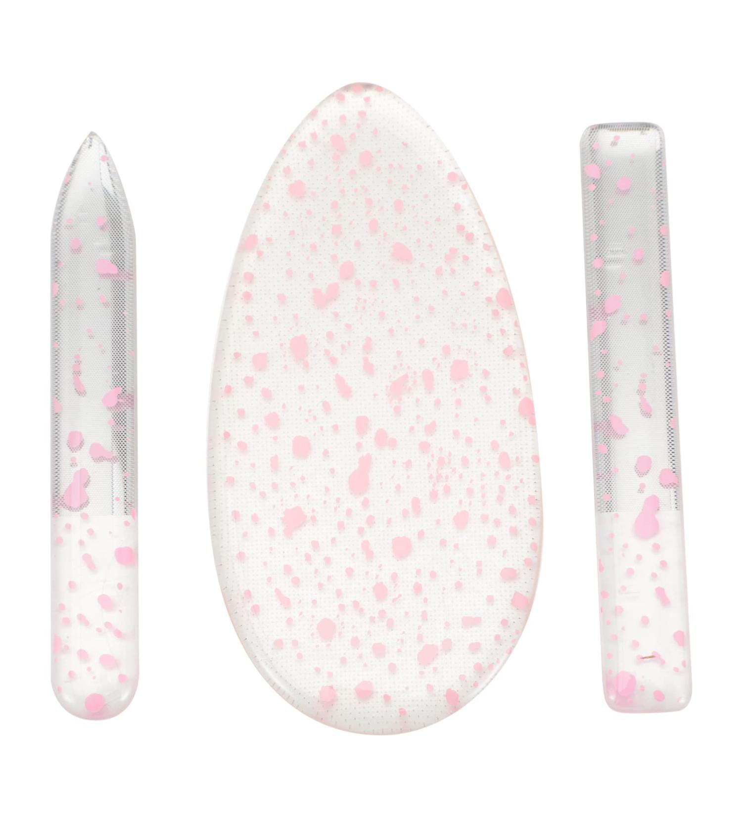 Premium Glass Nail File Set with Callus Remover & Dead Skin Rasp Perfect Nail Buffer for Manicure | International Shipping - Buy Online on GoSupps.com