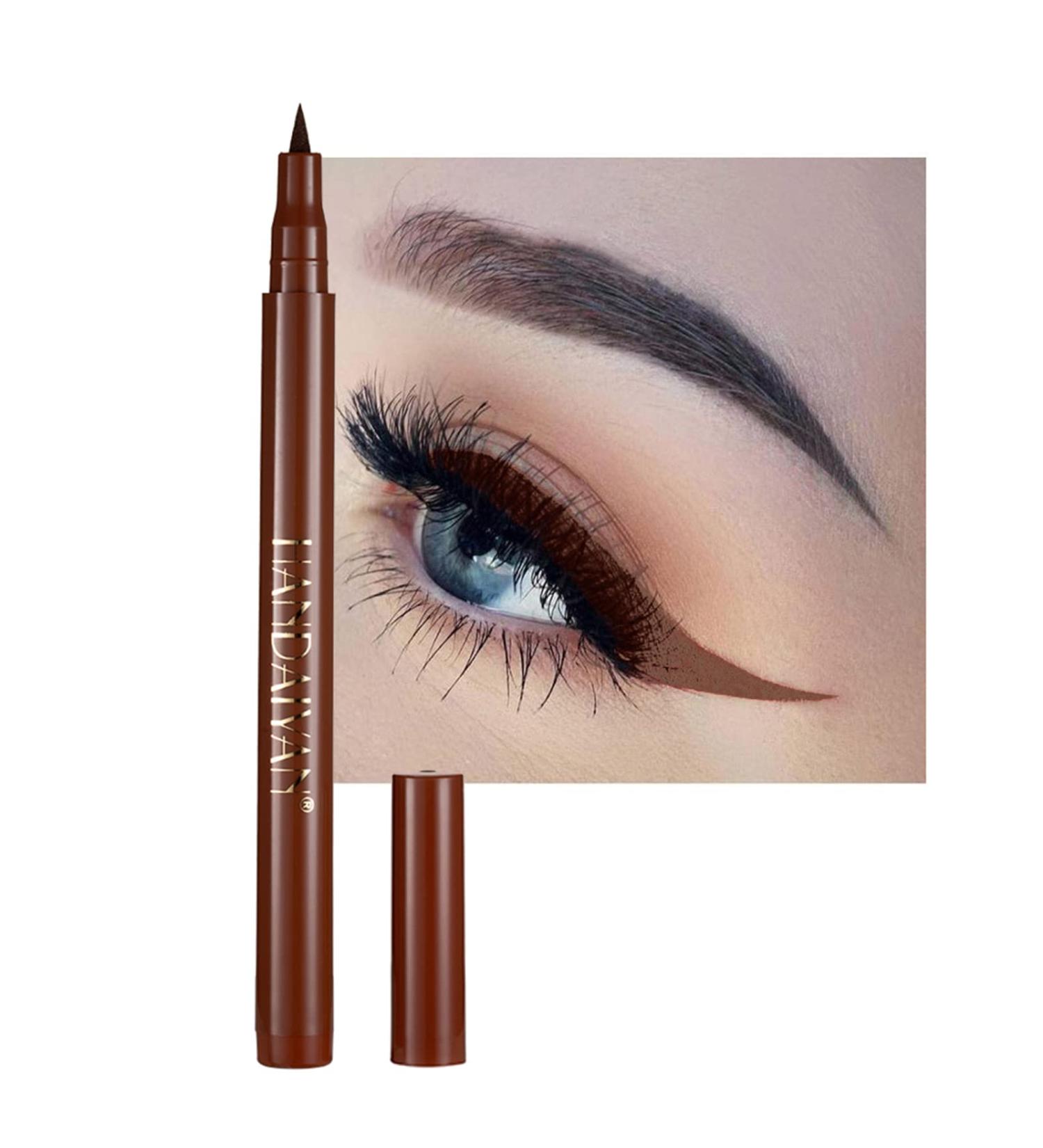 Long-Lasting Dark Brown Liquid Eyeliner - Waterproof High-Pigmented Colorful Eyeliner for Eye Makeup - Buy Online on GoSupps.com