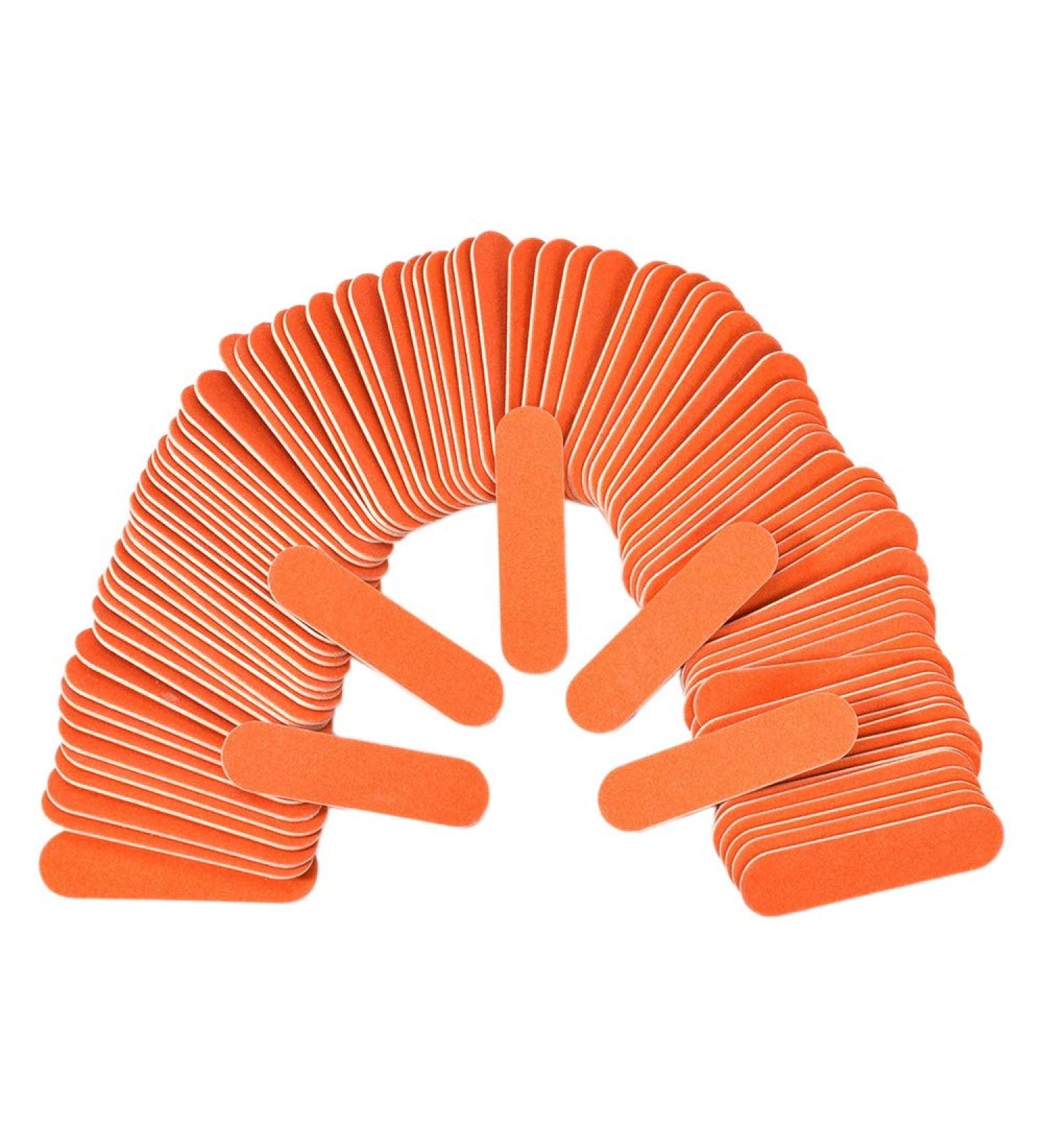 yilin 100 Pieces of Nail File Disposable Wooden Practical Nail Polisher Pedicure Nail Salon File - Buy Online on GoSupps.com